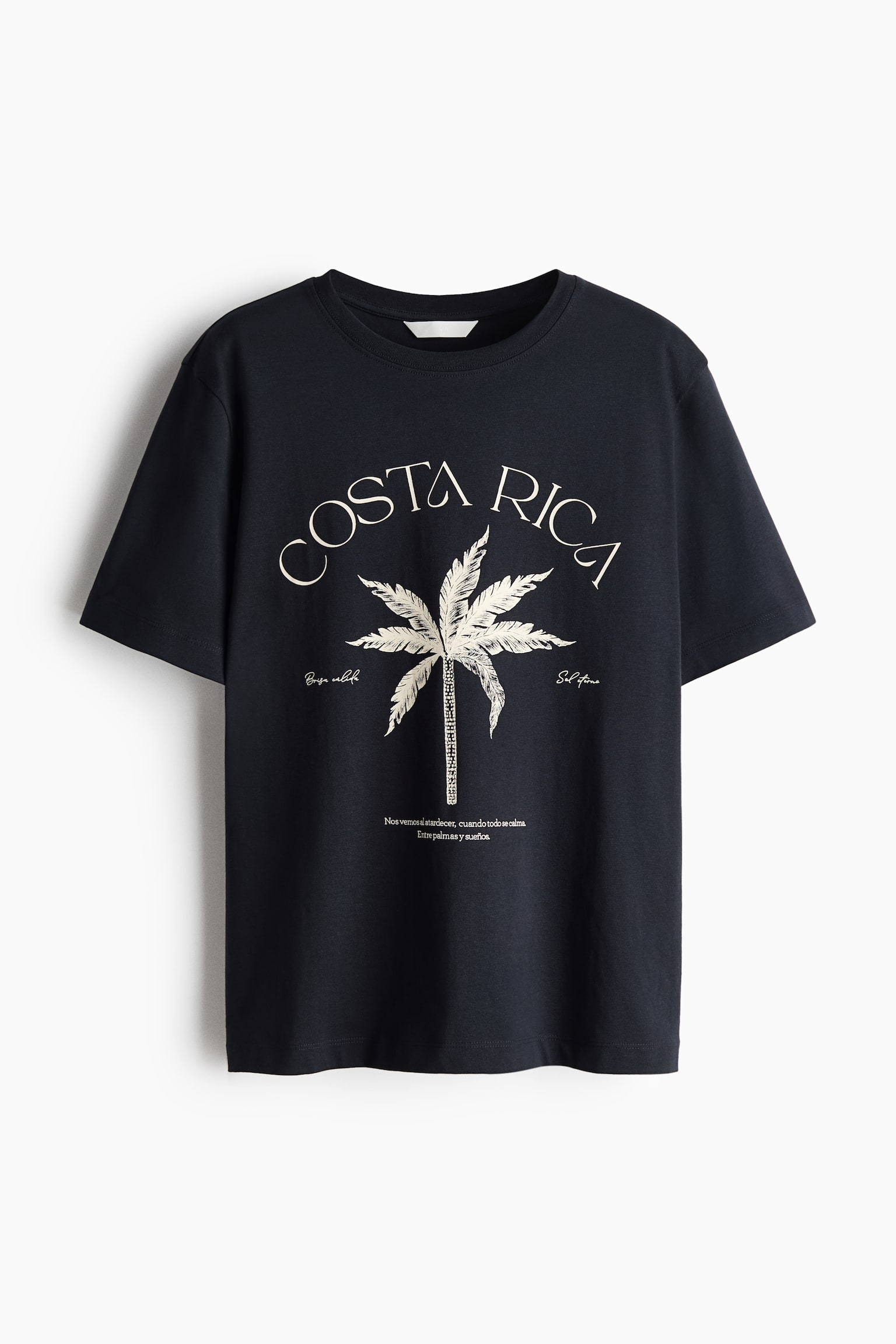 Printed T-Shirt - Black/Costa Rica/Ivory/Feria de Verano/Black/Tropical/Cream/Brasil/Dark brown/Italia/Dusty pink/Solare/White/Le Marais/Dark brown/palm trees/Light beige/Atacama/Light dusty blue/California - 1