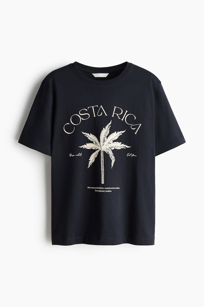 Printed T-Shirt - Black/Costa Rica/Dark brown/palm trees/Dusty pink/Solare/Black/Tropical/White/Rio de Janeiro/Cream/Marrakech/Brown/Solare - 1