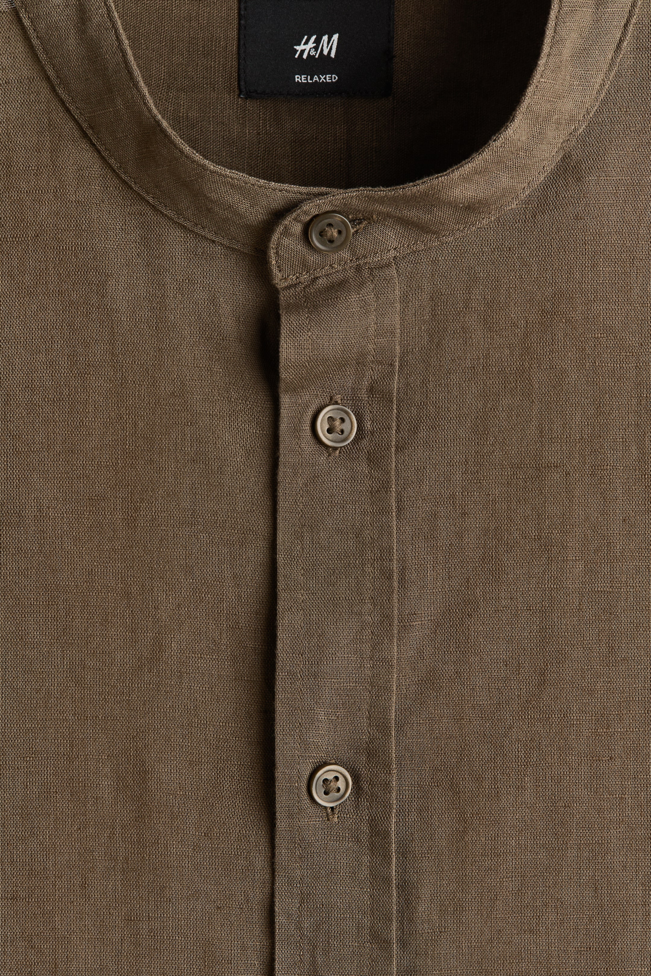 Relaxed-Fit Linen-Blend Shirt