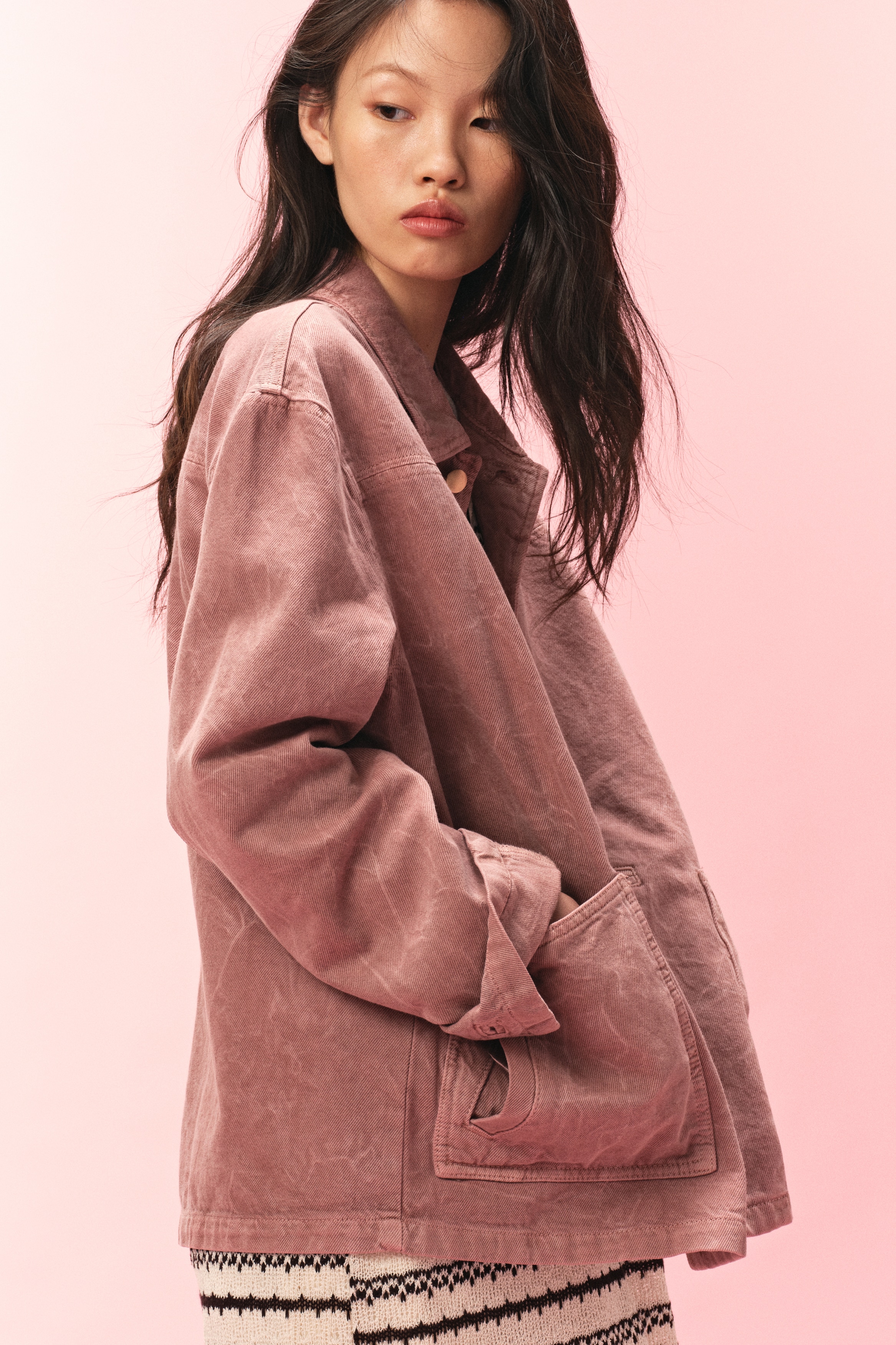 デニムジャケット - ダスティピンク - レディース | H&M JP