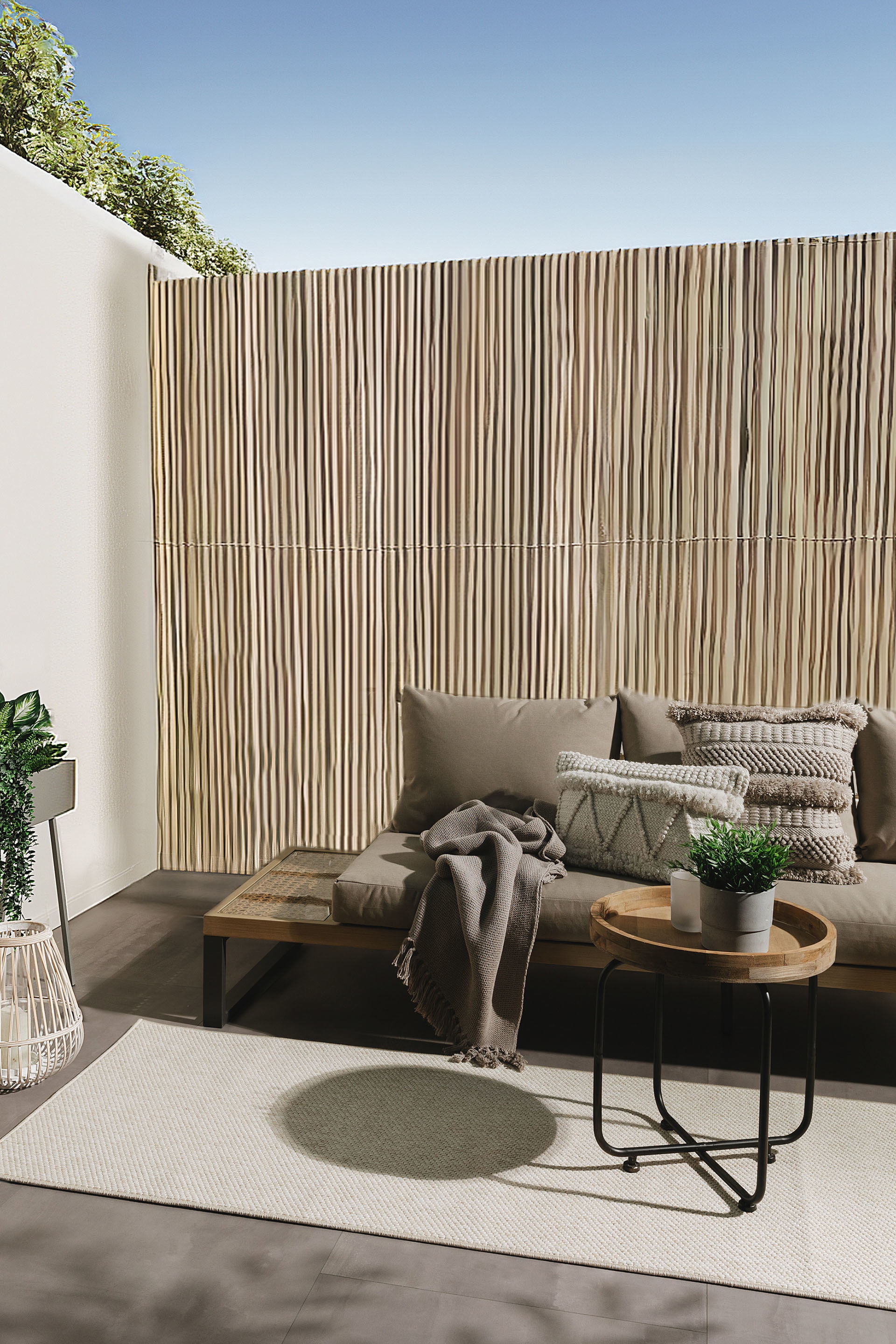 Sisä- Ja Ulkotiloissa Käytettävät Matot Iowa - Kerma/Taupe/Beige/Harmaa