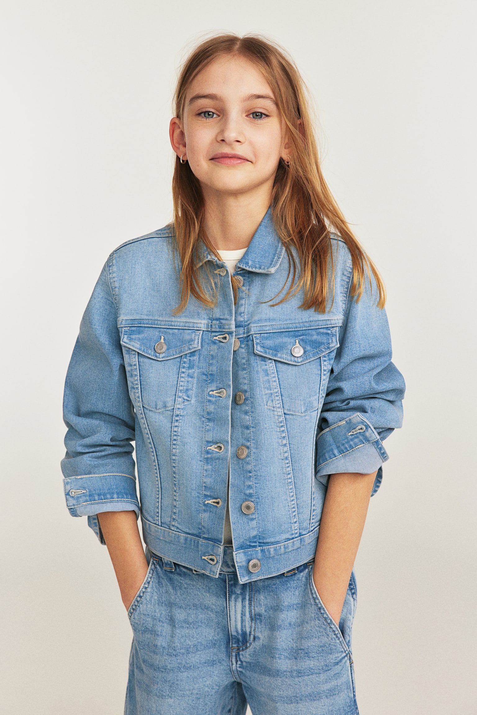 Veste en denim - Bleu denim clair - 2