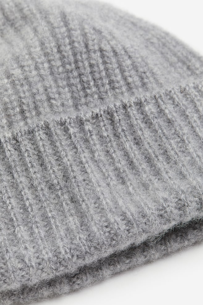 Rib-knit cashmere hat - Grey marl/Black/Dark grey/Dark blue/dc/dc - 2