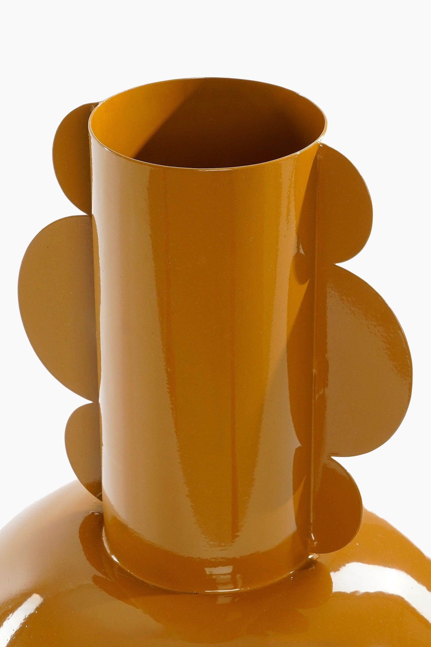 Vase Aus Metall - Braun/Beige