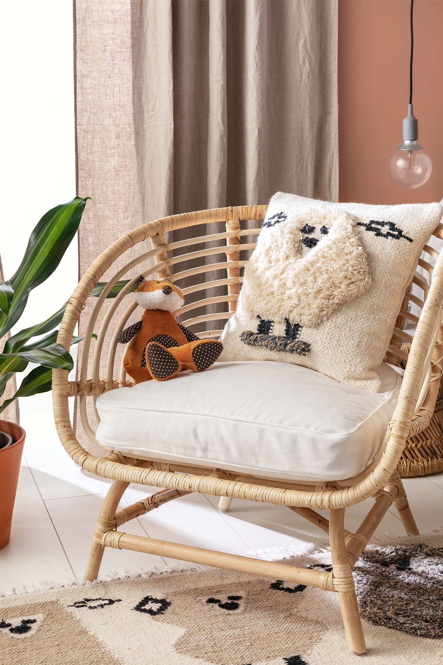 Kuddfodral Shawn - Ivory