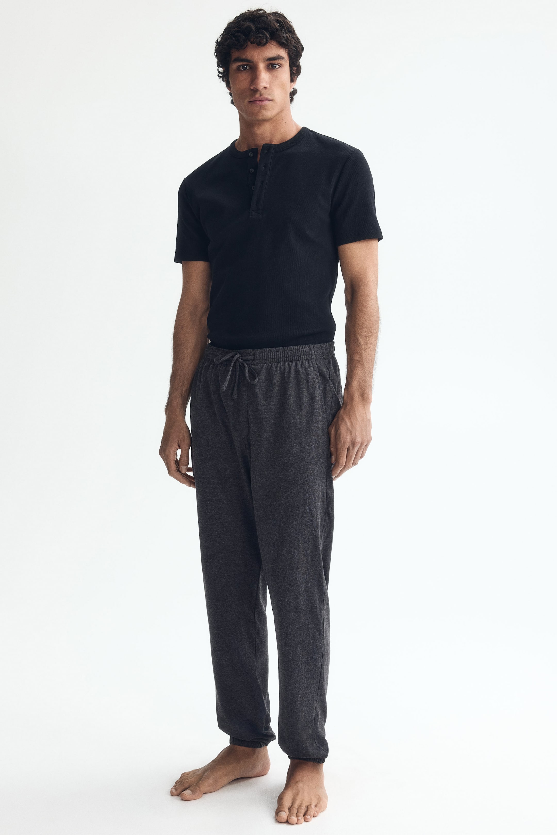 Zobacz większy obraz: Spodnie dresowe Regular Fit 2-pak - Ciemnoszary - ON | H&M PL 1