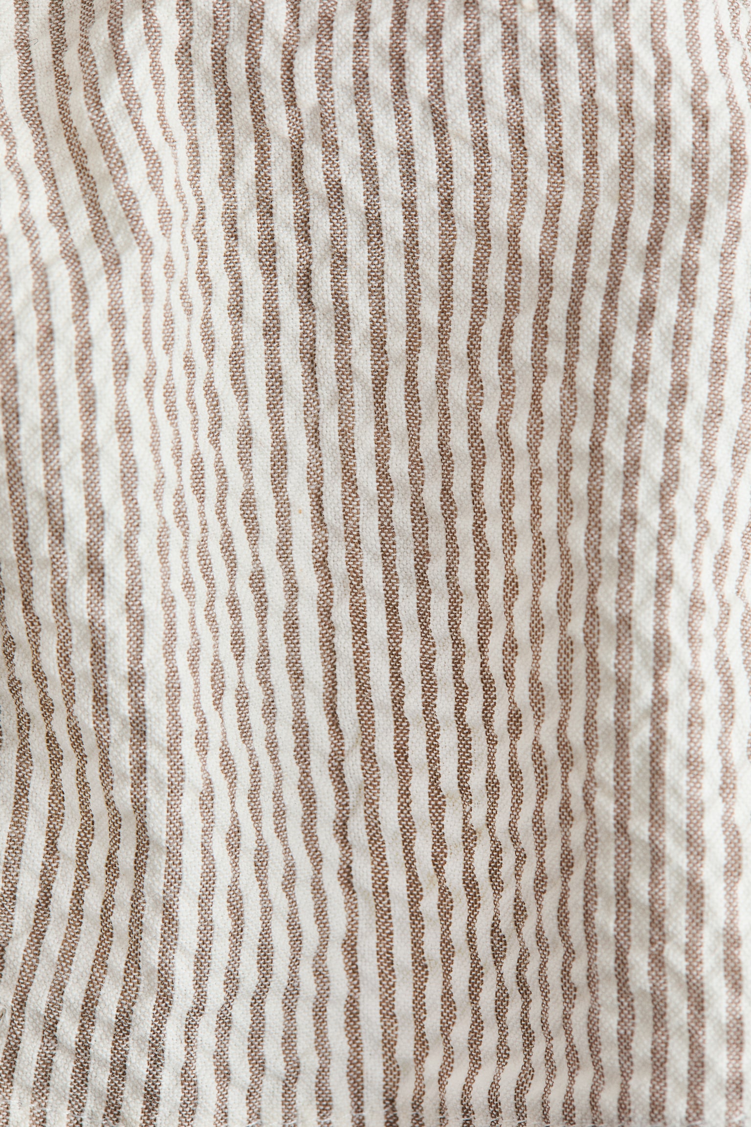 Детские комплекты H&M 2-Piece Cotton Seersucker Set, цвет: Бежевый / Белый полосатый — фото 3