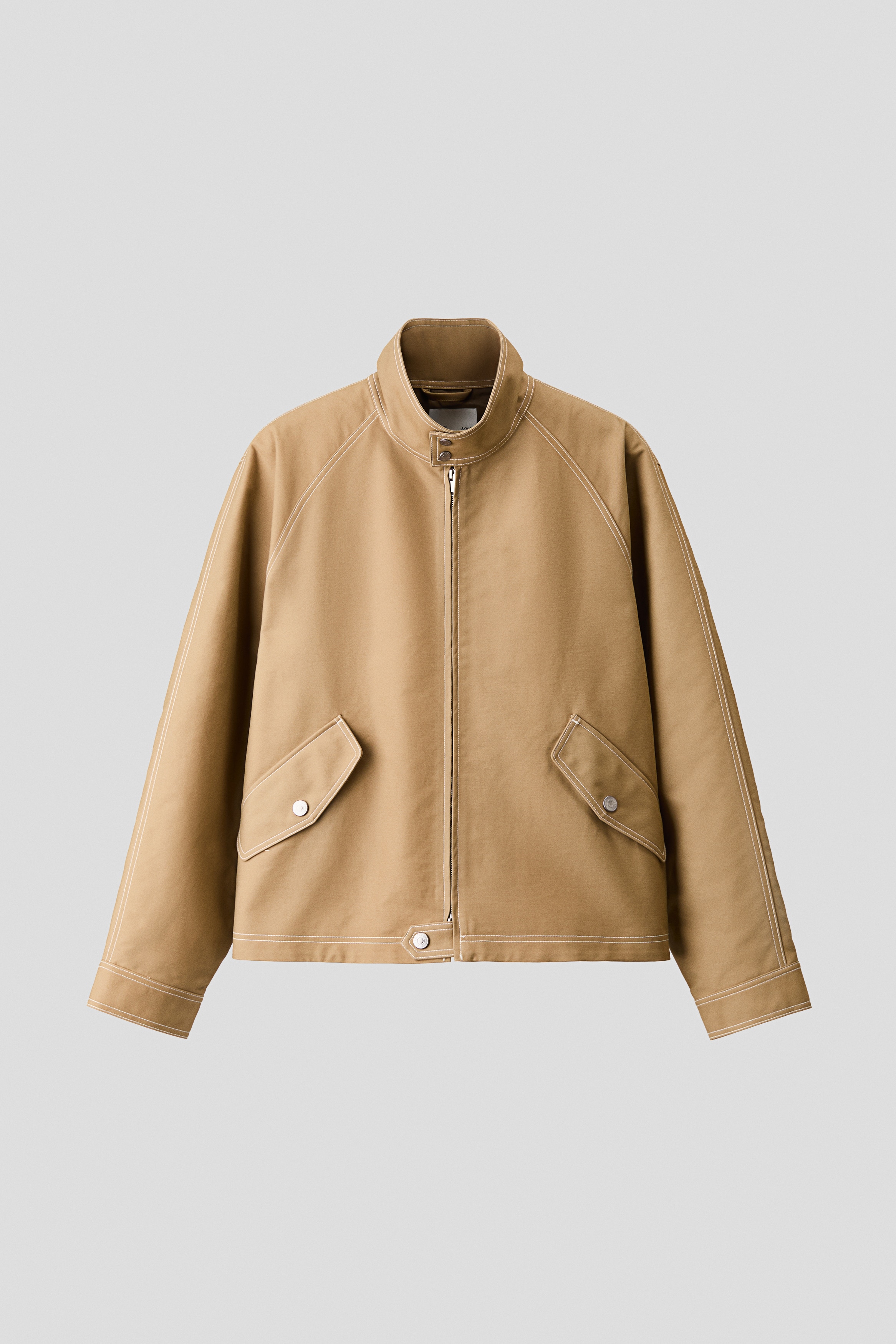 Cotton Workwear Jacket - Dark beige