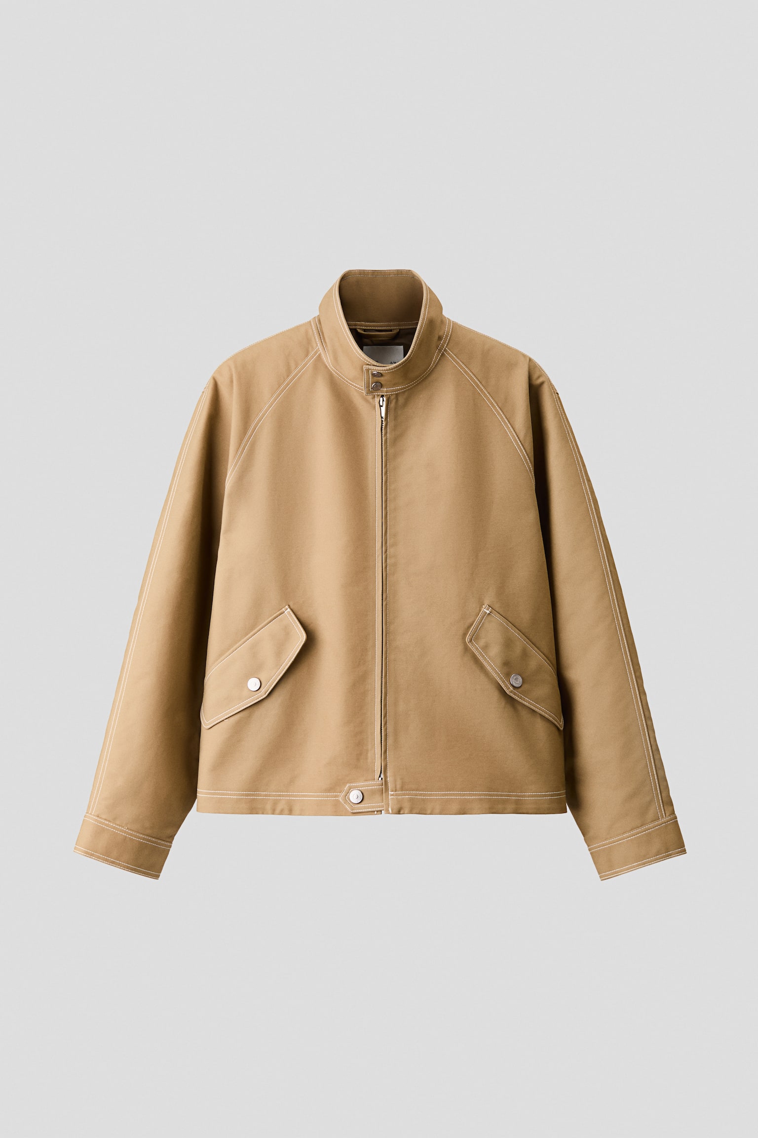 Chamarra workwear de algodón - Beige oscuro - 1