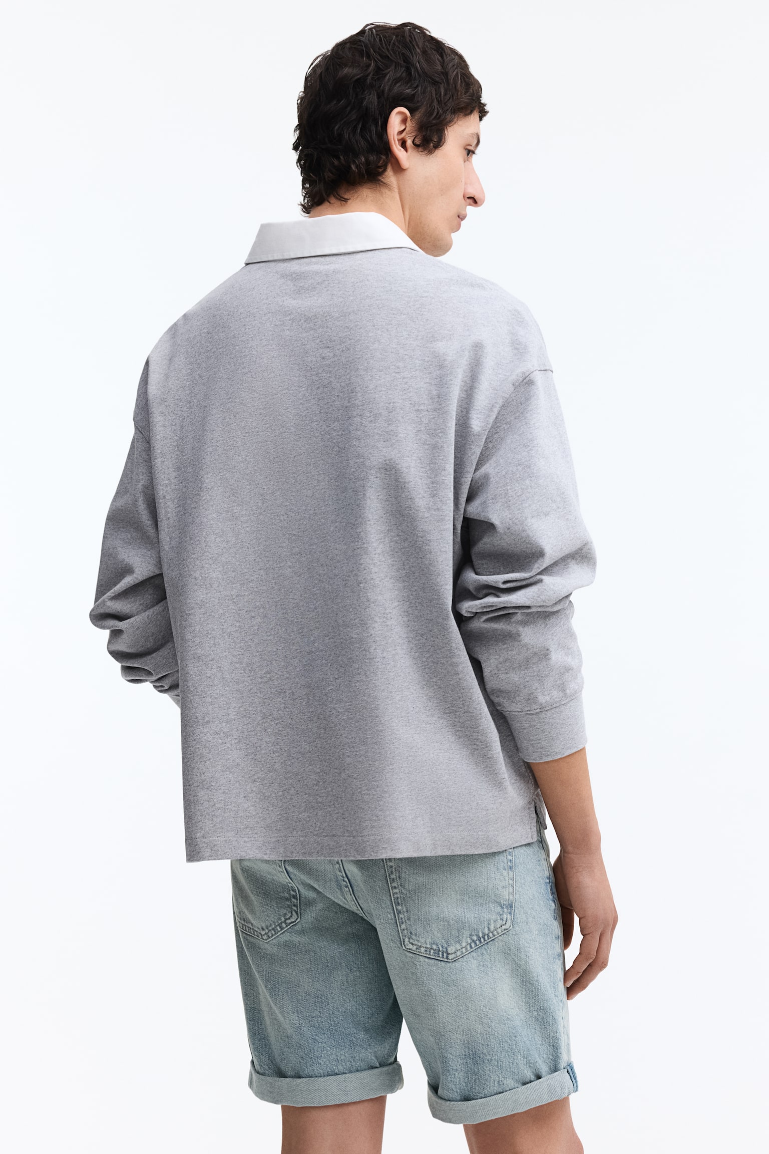 Slim Denim shorts - Light denim blue/Denim blue - 4