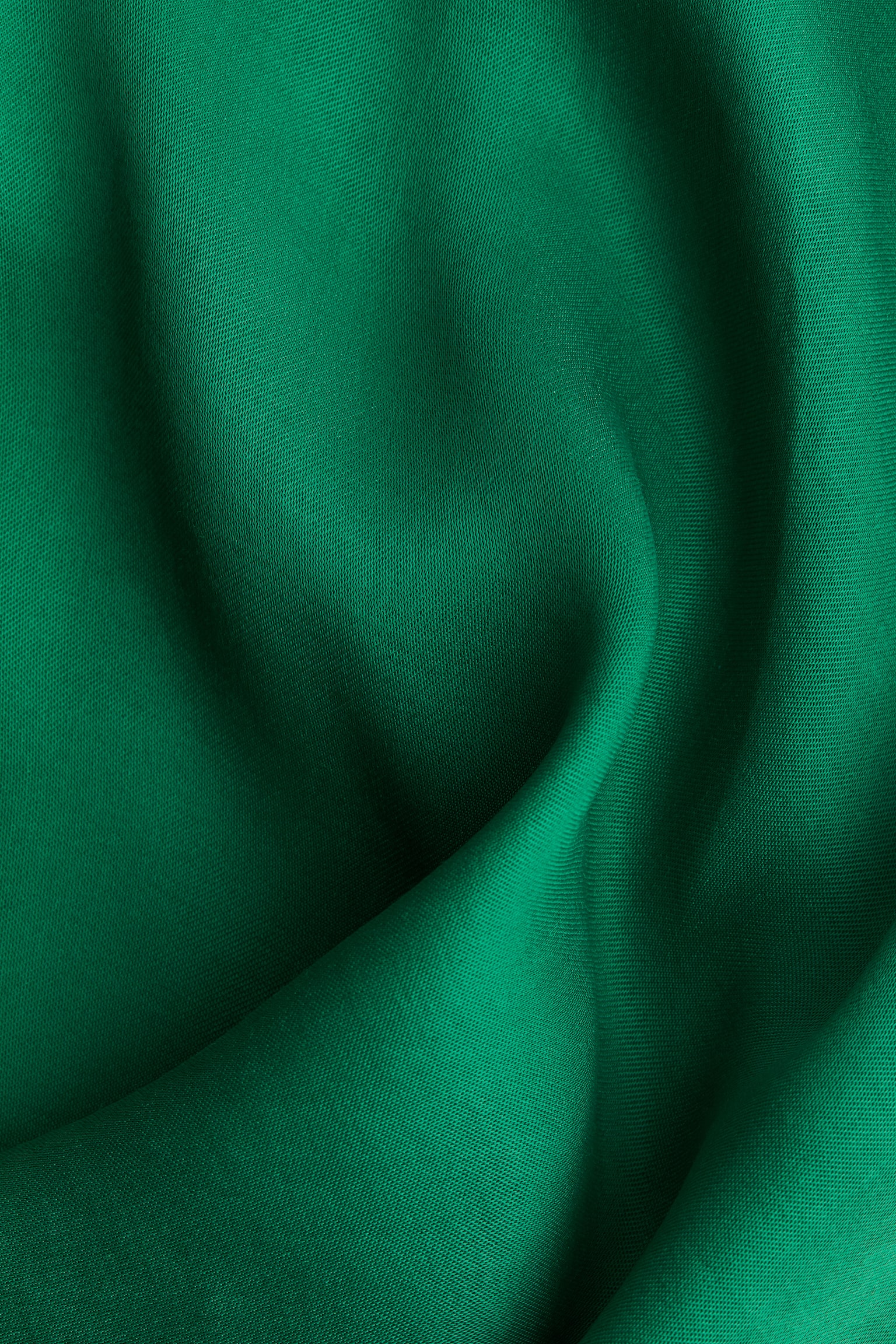 Женское платье H&M Flared Satin, цвет: Зелёный — фото 2
