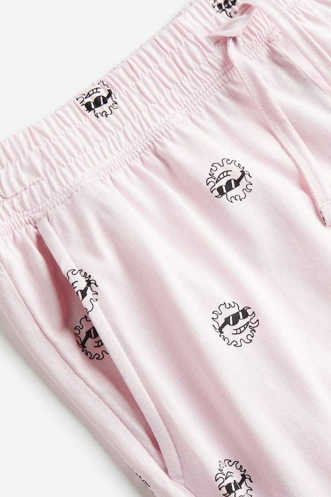 Regular Fit Pyjama shorts - Light pink/Suns/Beige/Block-patterned/Dark blue/Clouds - 7