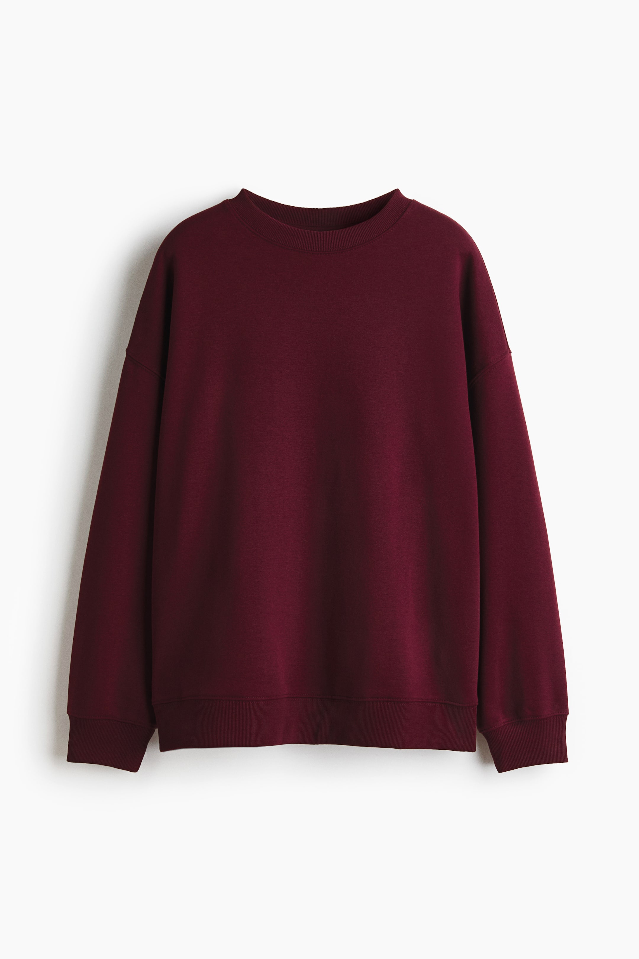 View larger image: Oversized sweatshirt - Burgundy - Ladies | H&M 5