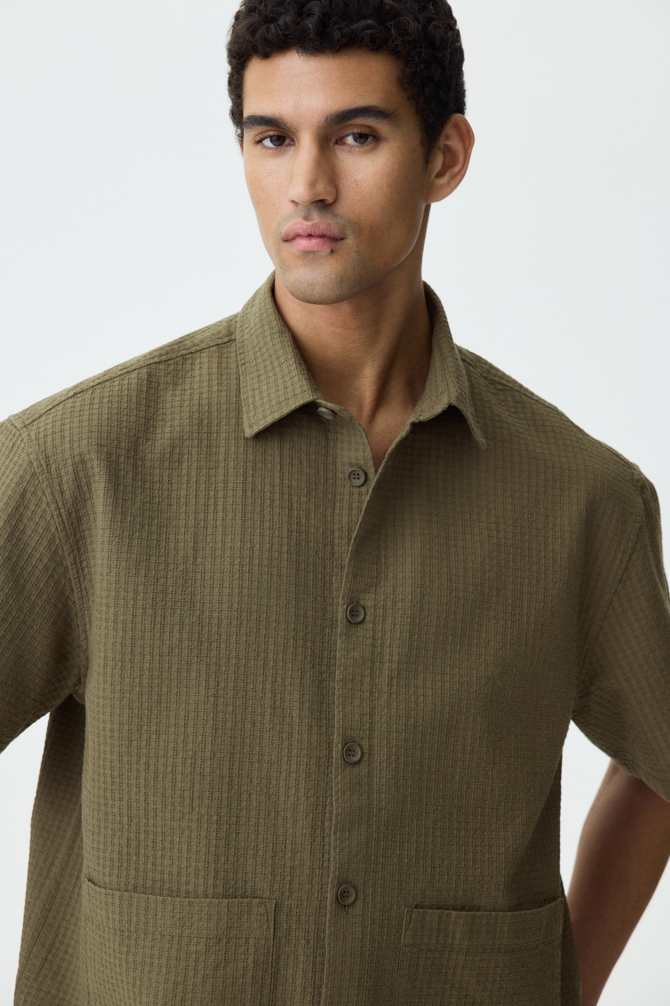 Relaxed-Fit Linen-Blend Shirt