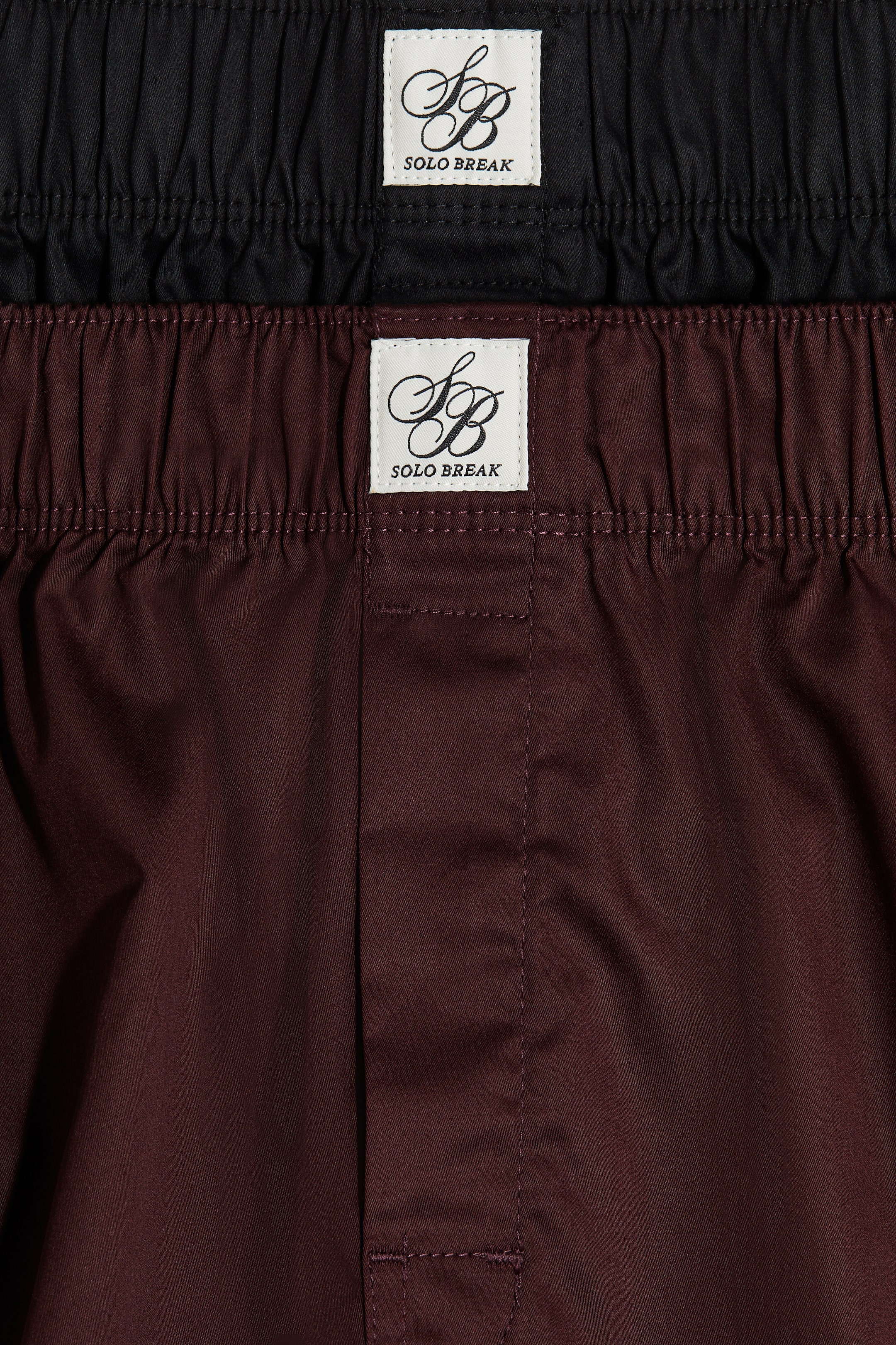 View larger image: 2-pack Woven cotton sateen boxer shorts - Burgundy - Men | H&M IN 3