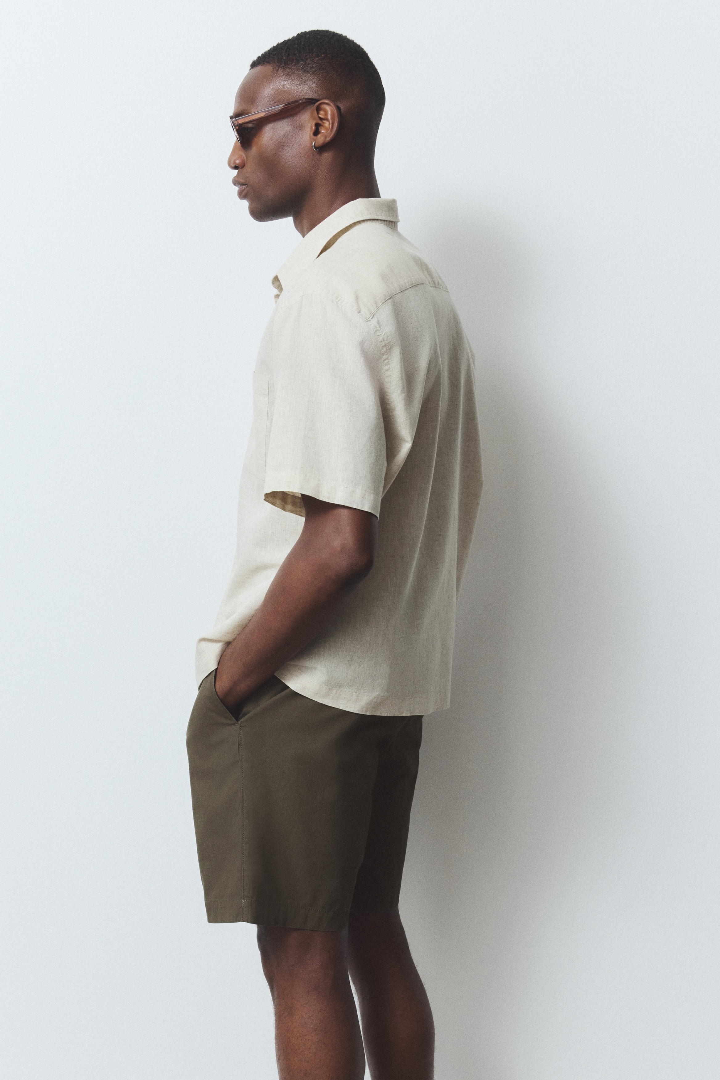 Regular Fit Canvas shorts