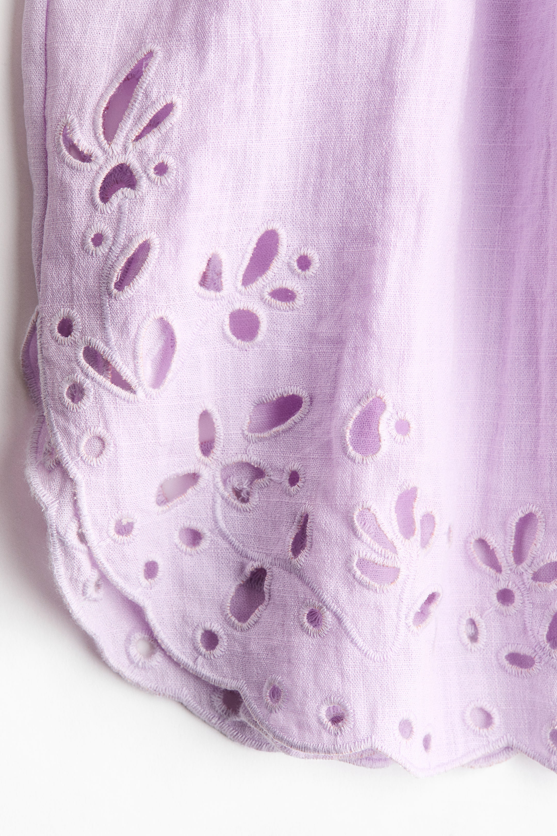 Beach Shirt with Eyelet Embroidery