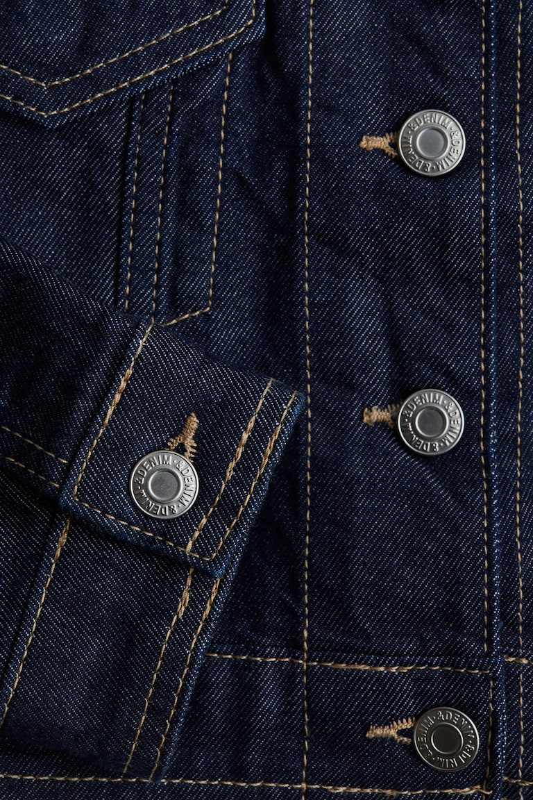 デニムジャケット - ダークデニムブルー - Kids | H&M JP