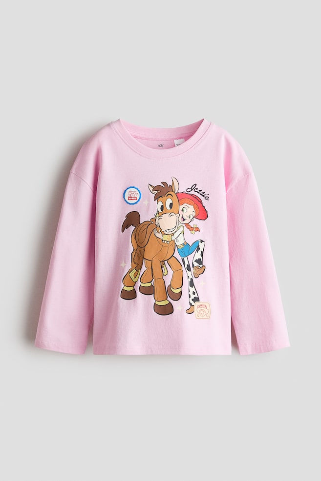 プリント長袖Tシャツ - ライトピンク／トイ・ストーリー - 1