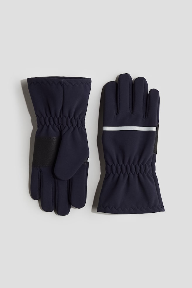 Water-repellent gloves - Navy blue/Black - 1