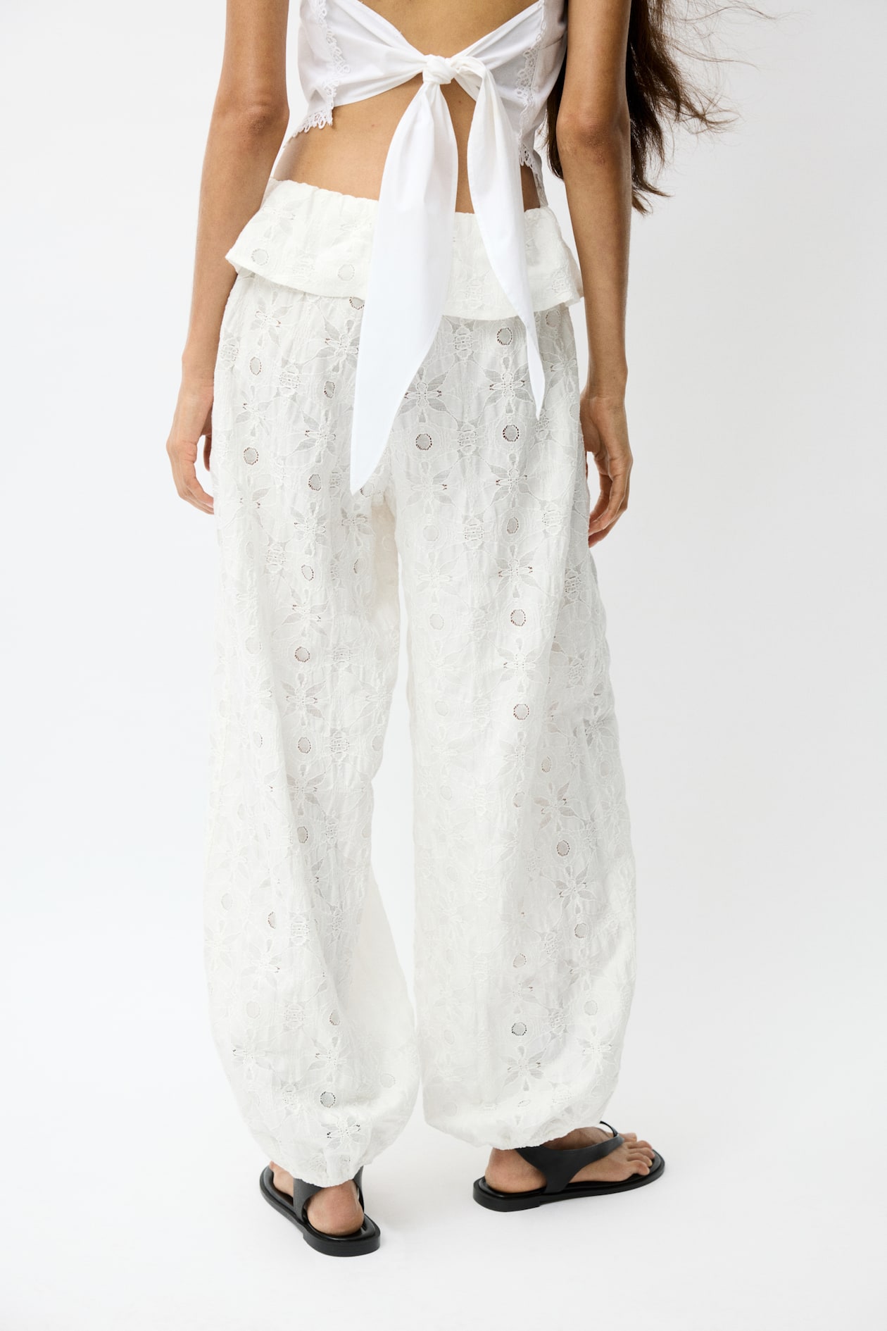 Cotton-Blend Balloon-Leg Pants - image 2