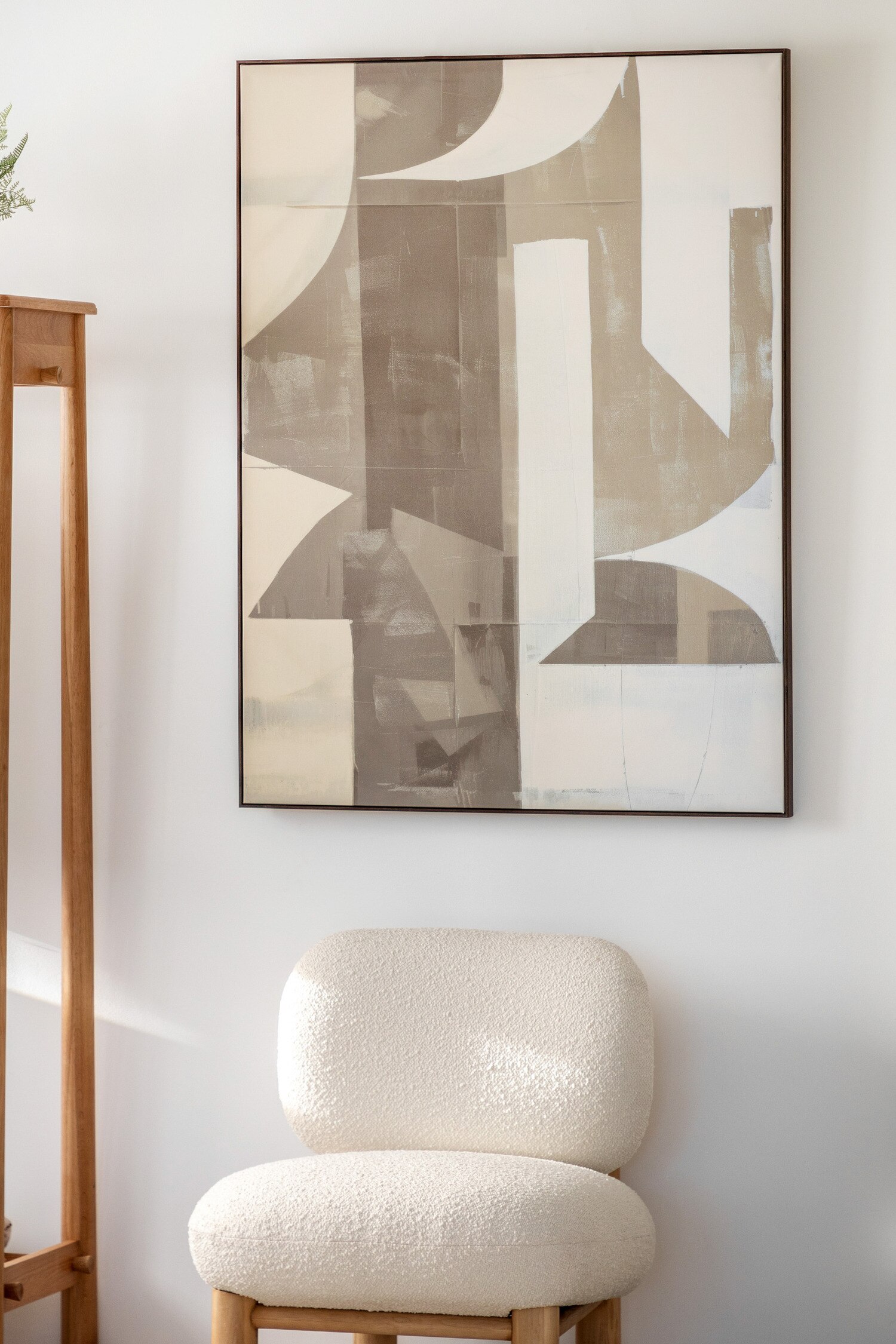 Abstract Framed Canvas - Multicoloured