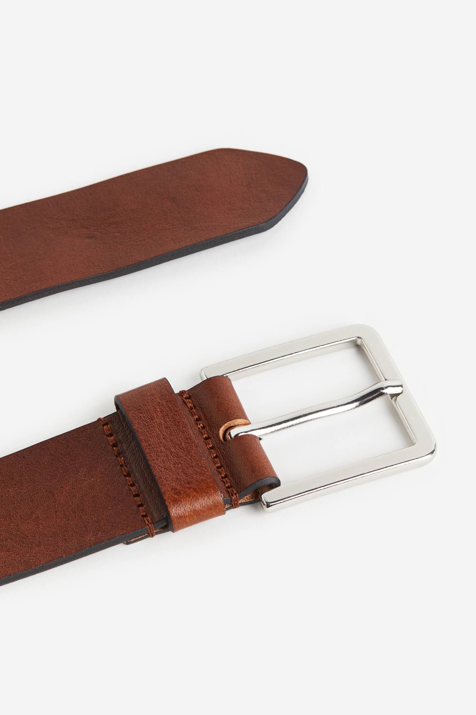 Leather Belt - Light brown - 2