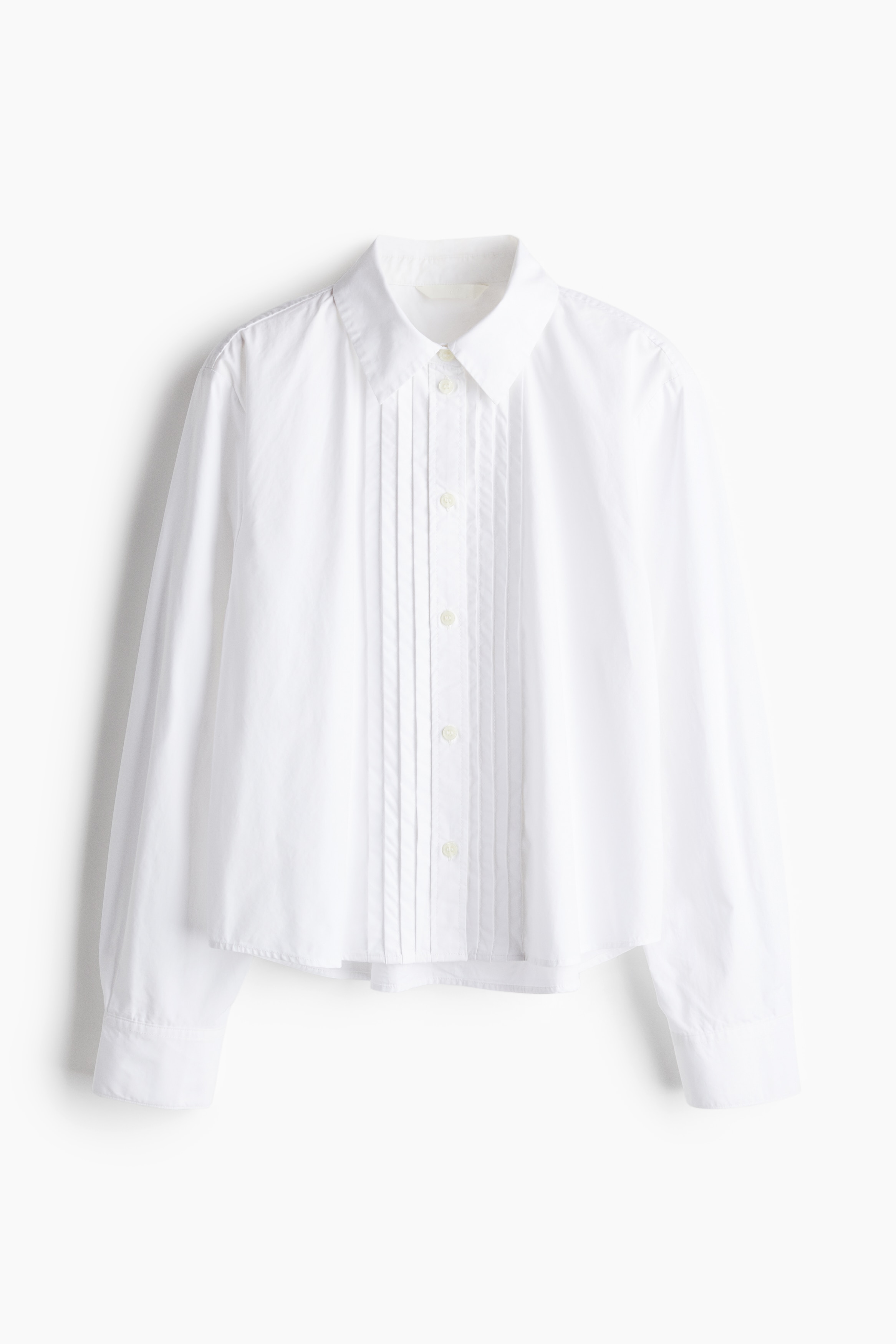 Ladies - White Oversized tuxedo shirt - Size: S  - H&M