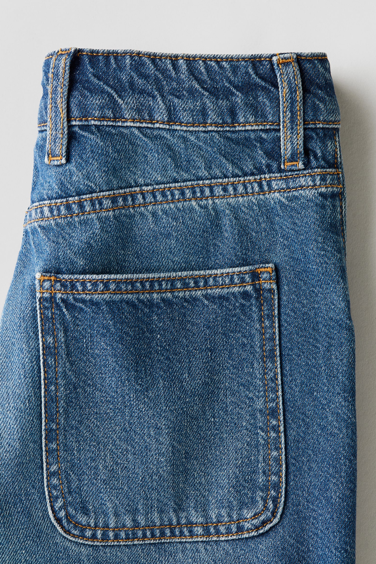 Детские джинсы H&M Loose-Fit Carpenter, цвет: Тёмный джинсовый синий — фото 3