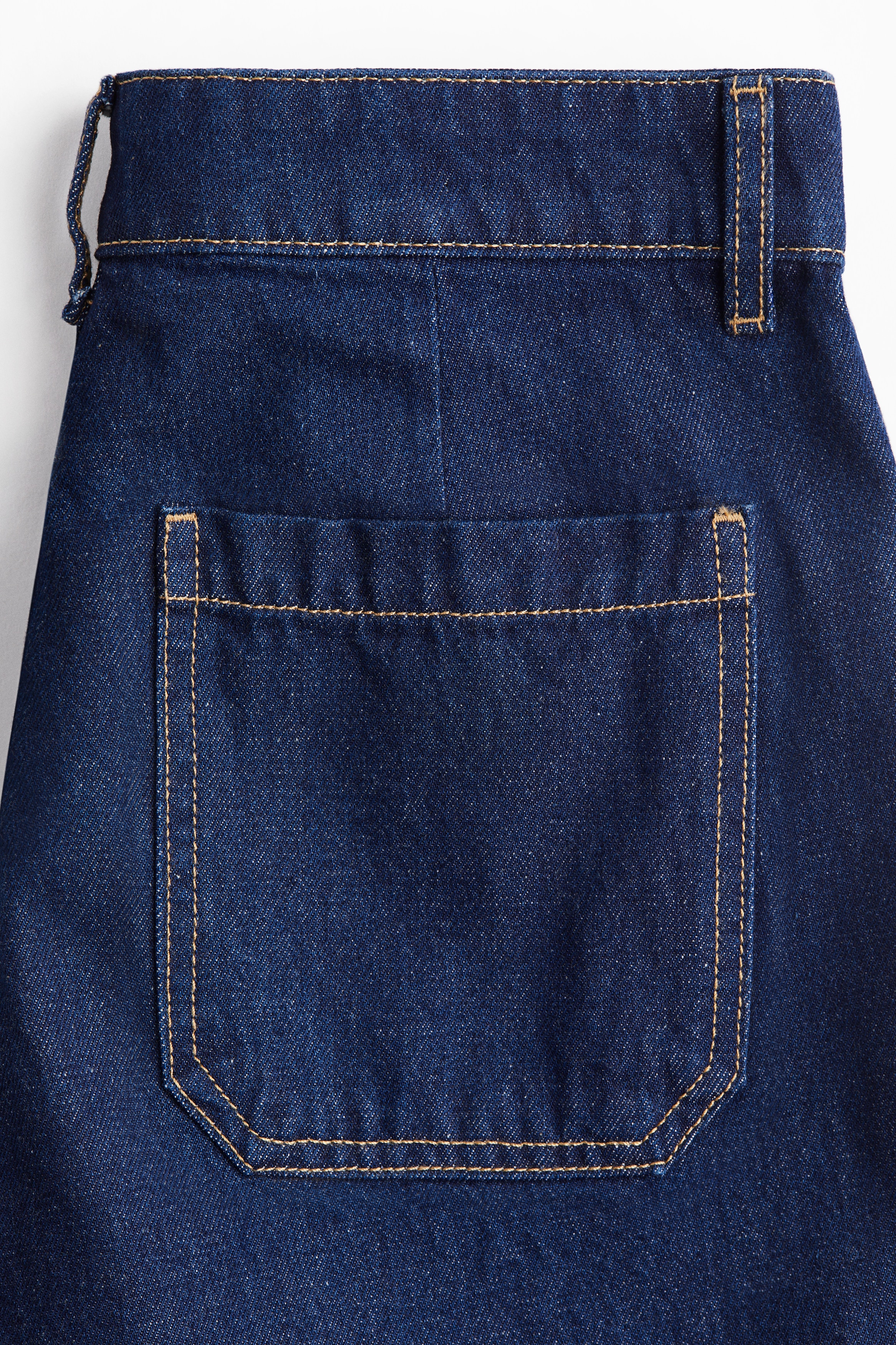 Braided-trim denim shorts
