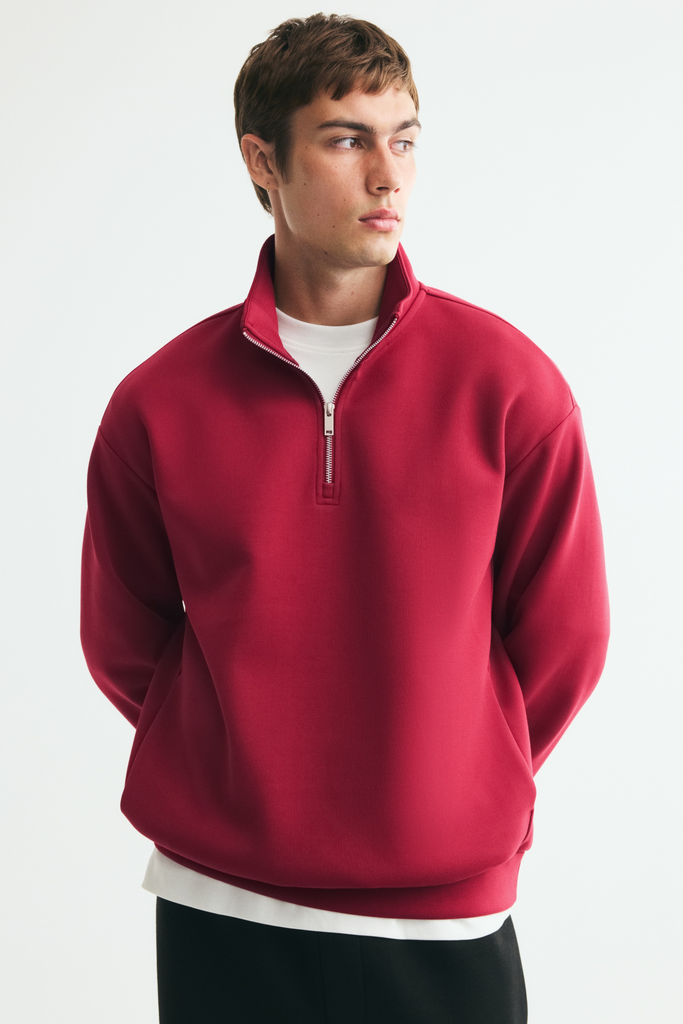 Sweat Relaxed Fit avec col zippéModèle