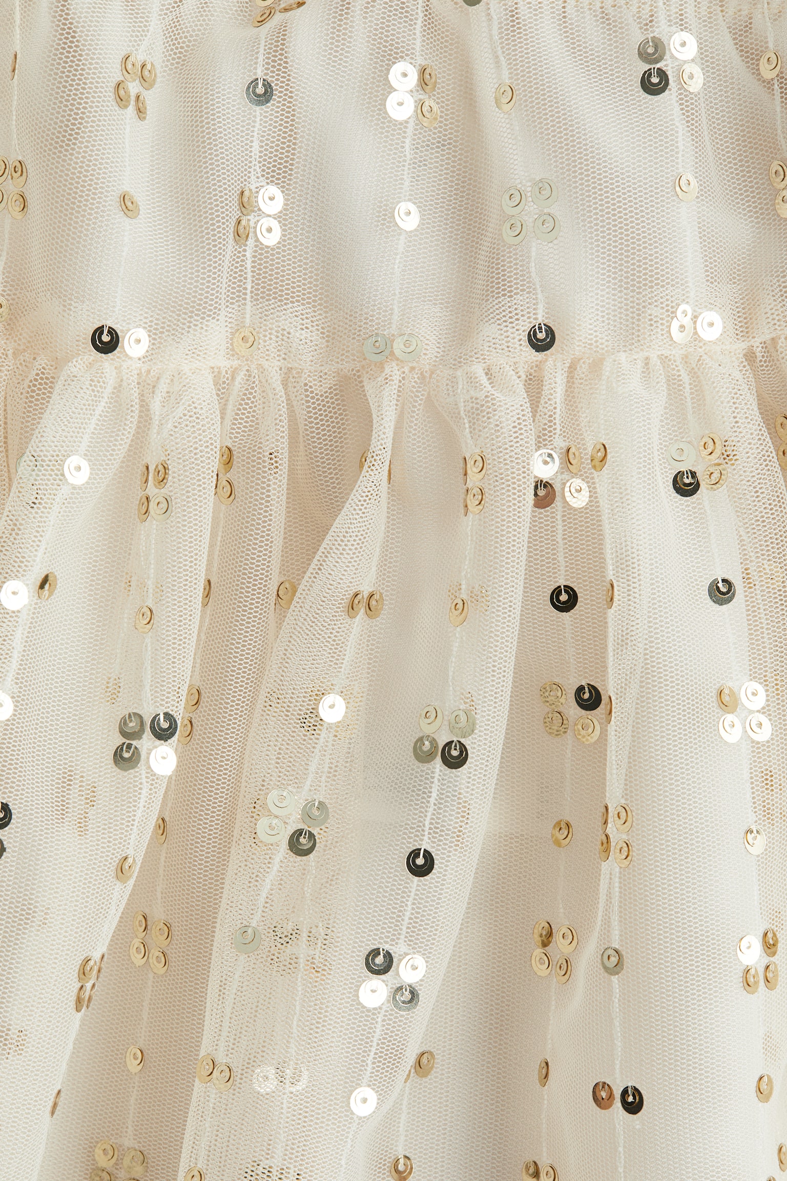Детская юбка H&M Sequined Tulle, цвет: Светлый бежевый — фото 2