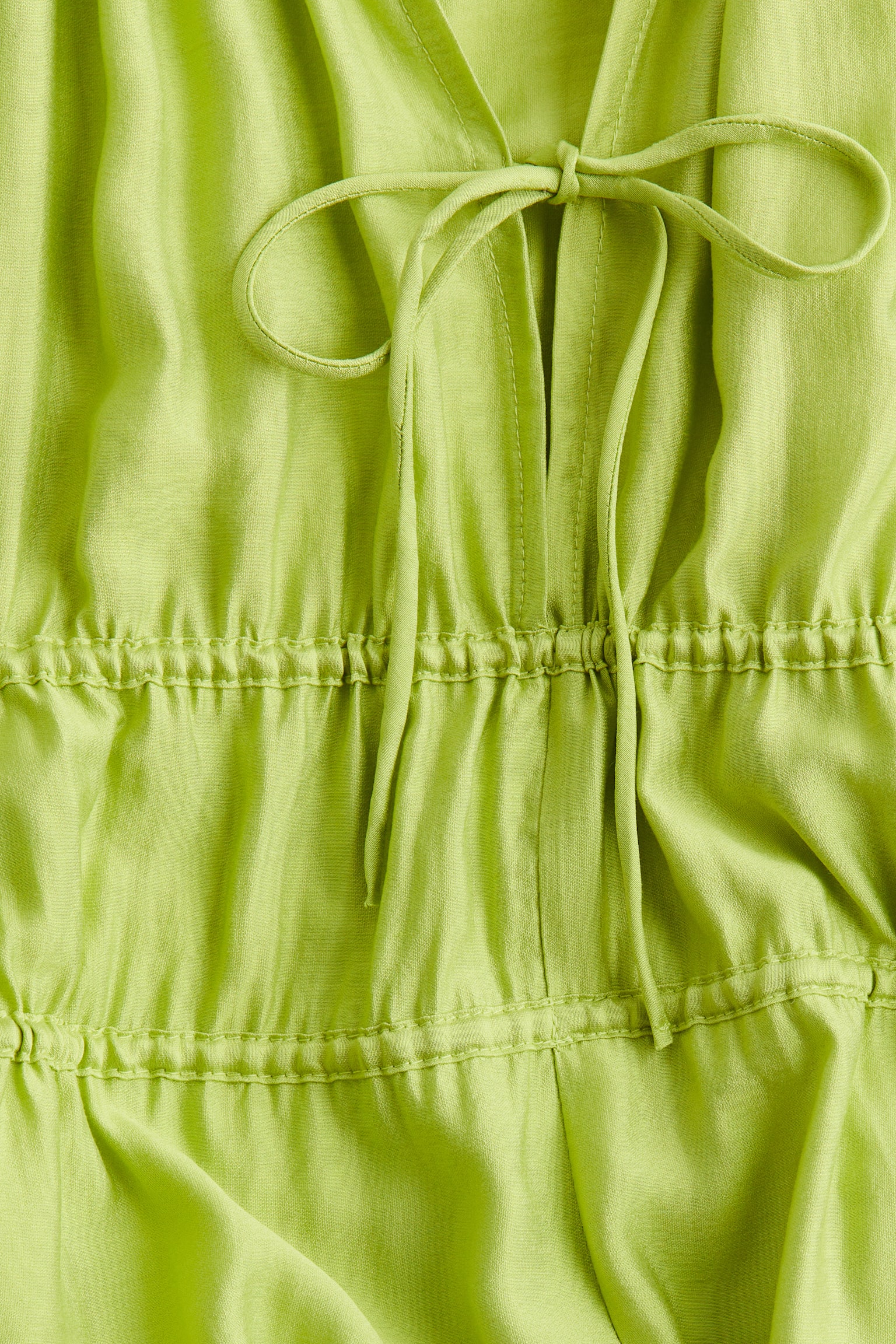 Robe oversize avec cordons de serrage - Vert lime/Blanc/noir/fleuri/Rouge/motif - 6