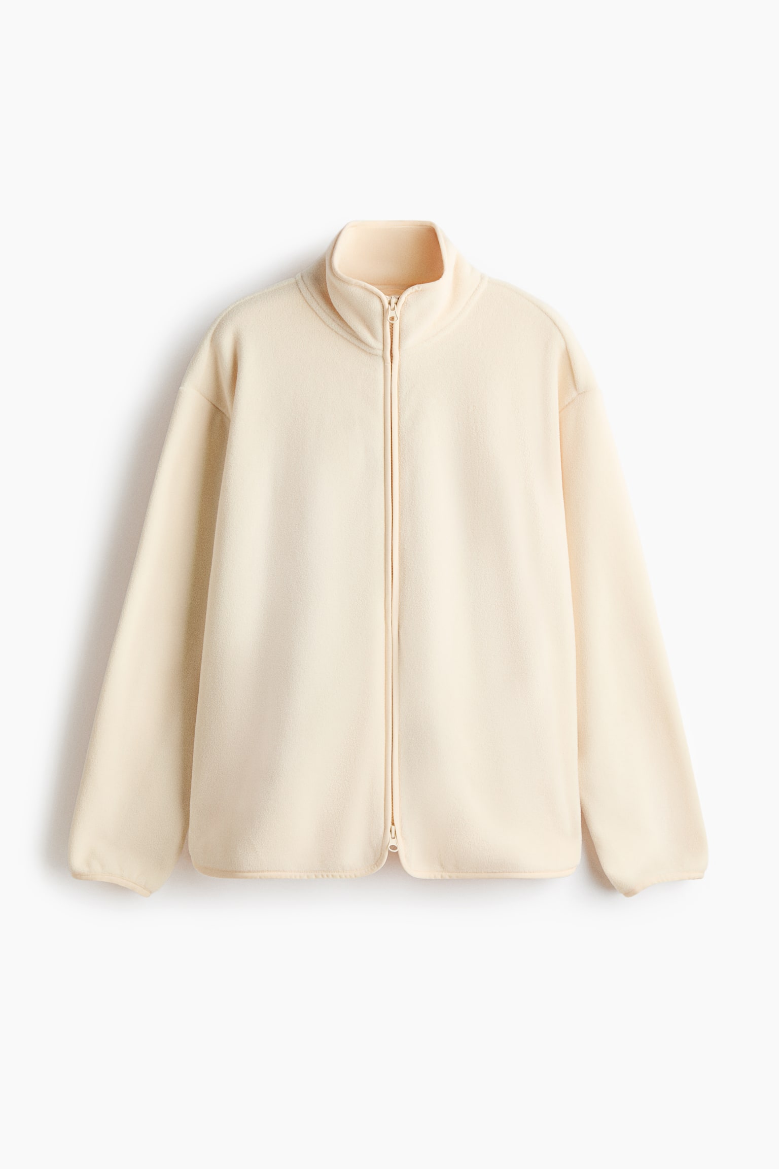 Regular Fit Fleece sports jacket - Light apricot/Dusty purple - 2