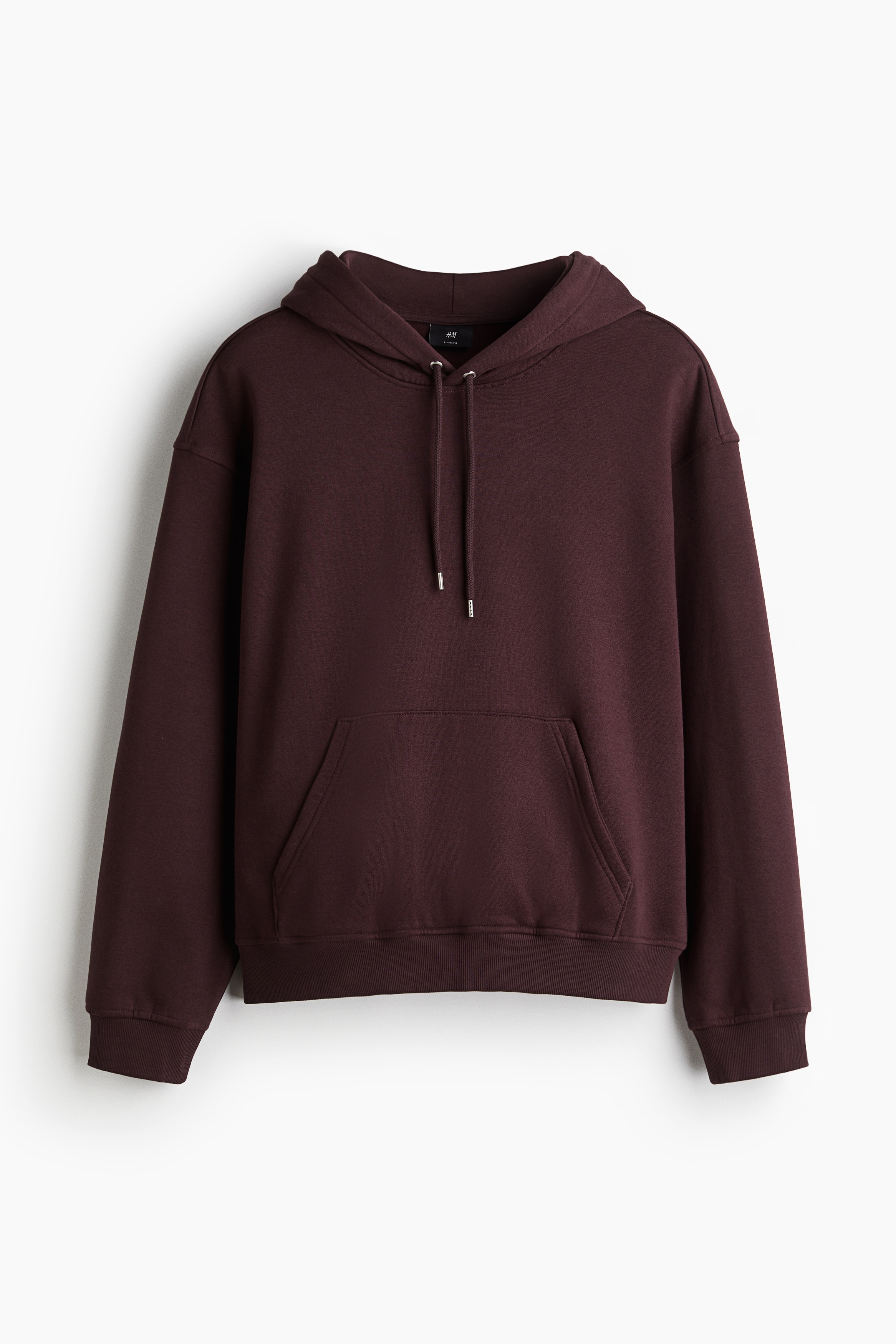 Loose Fit Hoodie - Plum/Black/White/Dark forest green/Dark brown/Dark grey/Light grey marl/Light beige/Navy blue/Dark khaki green/Dark teal/Light blue/Light blue/Beige/Red/Navy blue/Dark greige