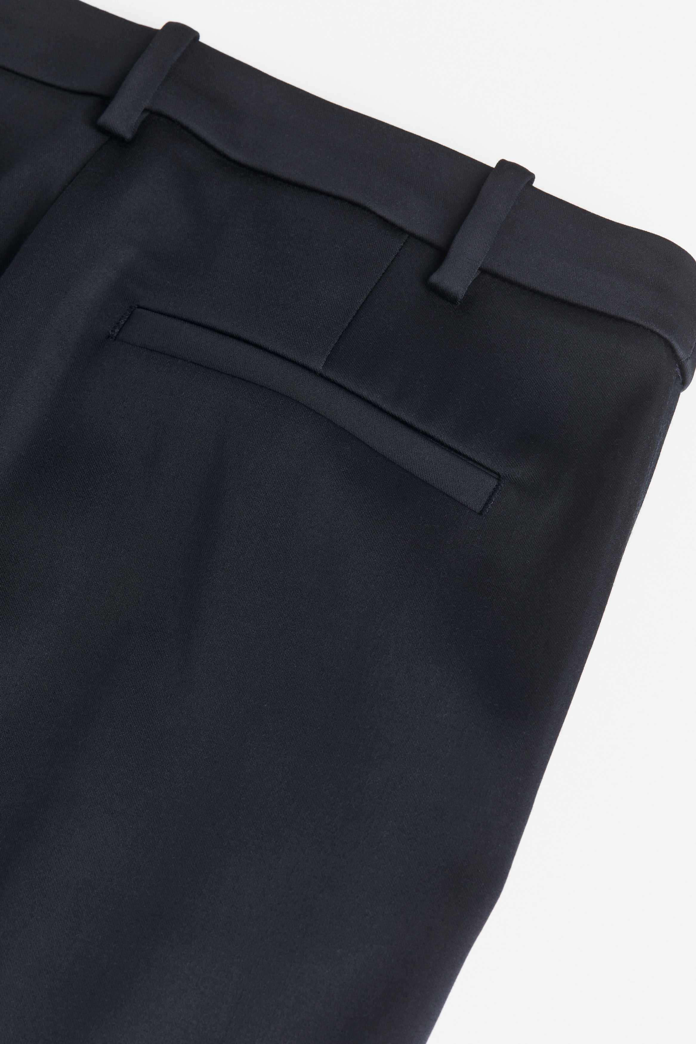 Slim satin trousers