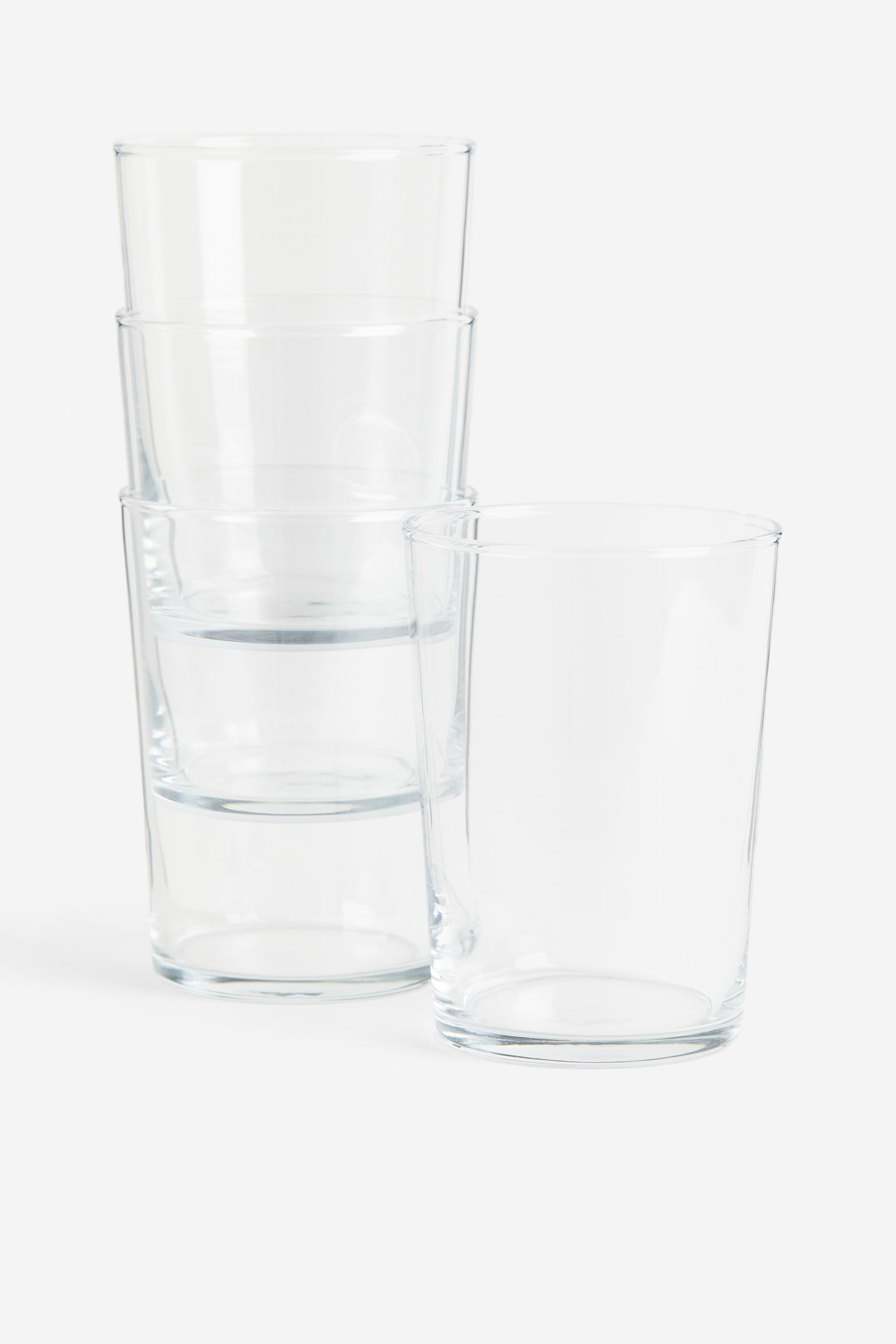 4-pack glass tumblers - Transparent