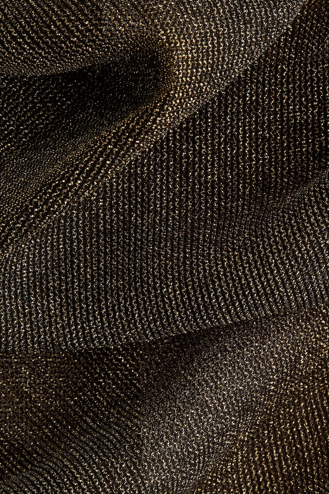 Robe moulante scintillante - Noir/doré - 2