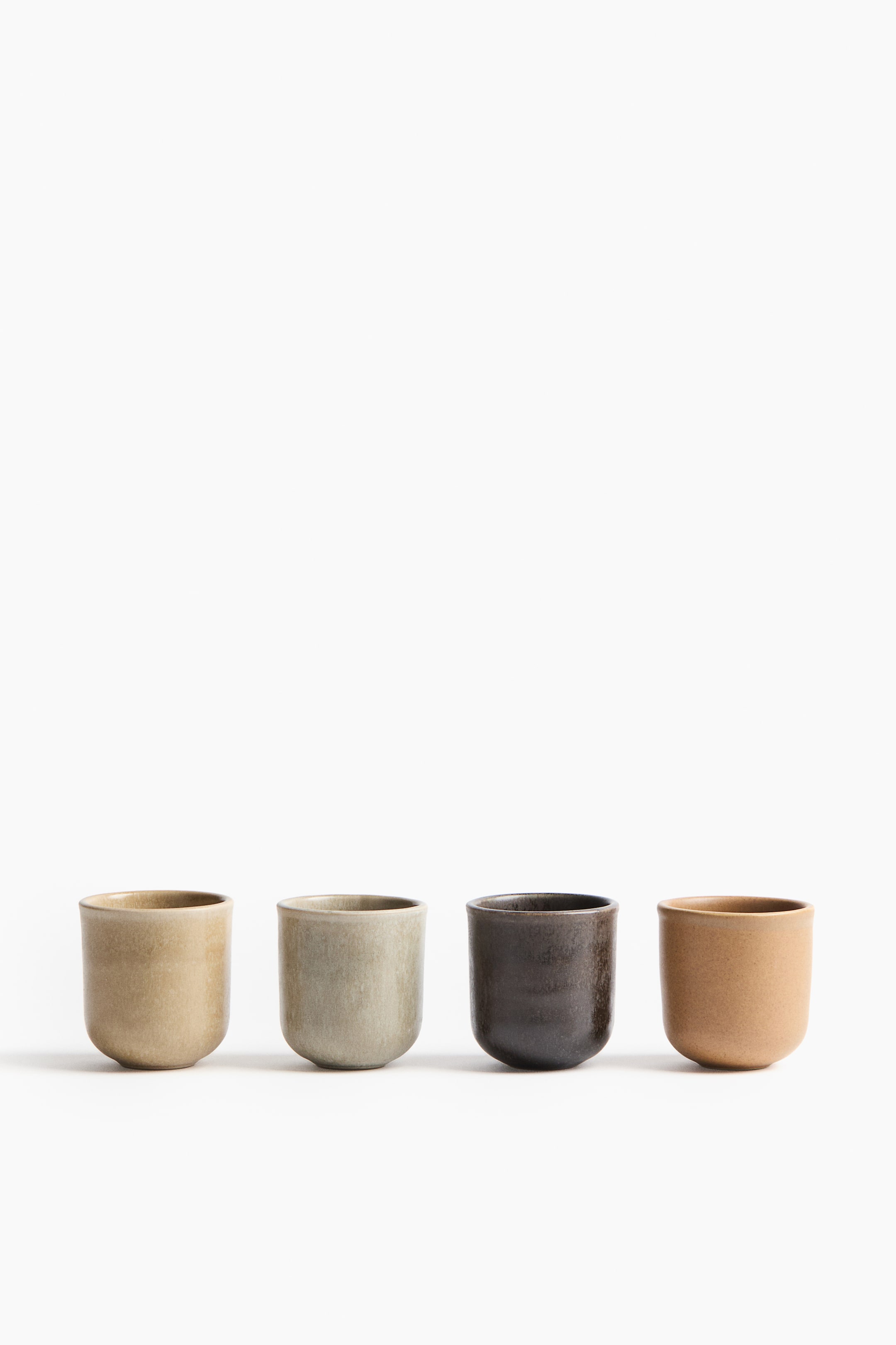 4-Pack Stoneware Espresso Cups