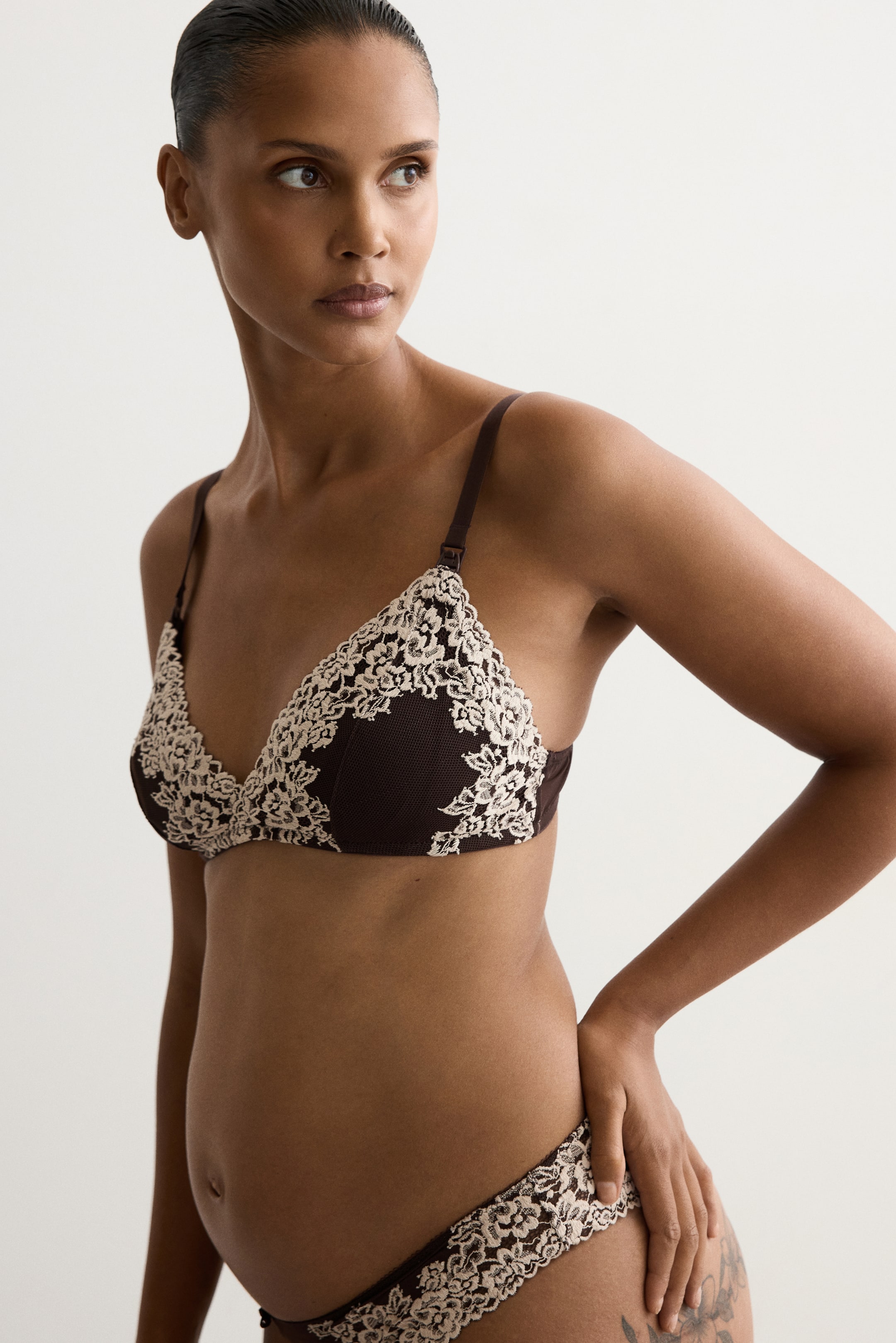 MAMA Soutien-gorge d'allaitement coussiné dentelle