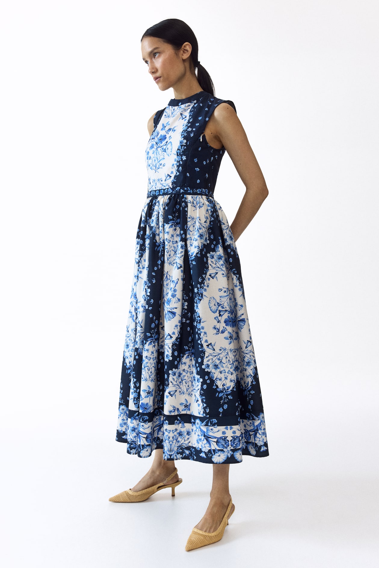 MAMA Flared-Skirt Nursing Dress - image 3