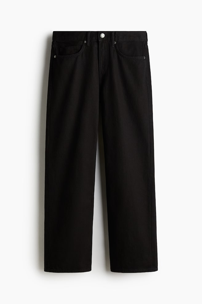 Straight Relaxed Jeans - Black/Dark denim blue/Denim blue - 1