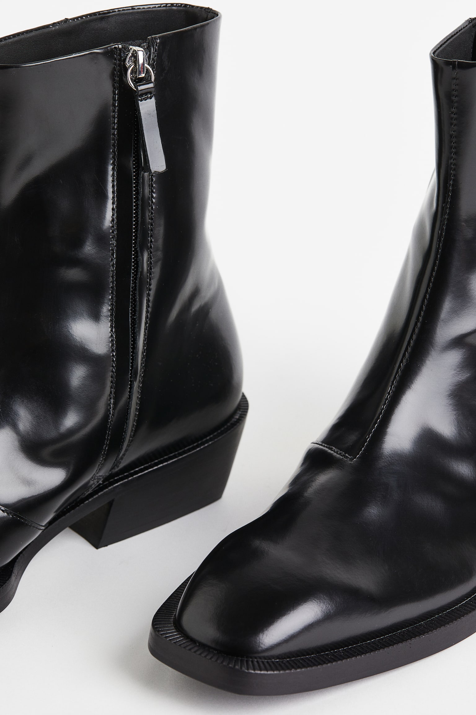 Leather boots - Black - 3