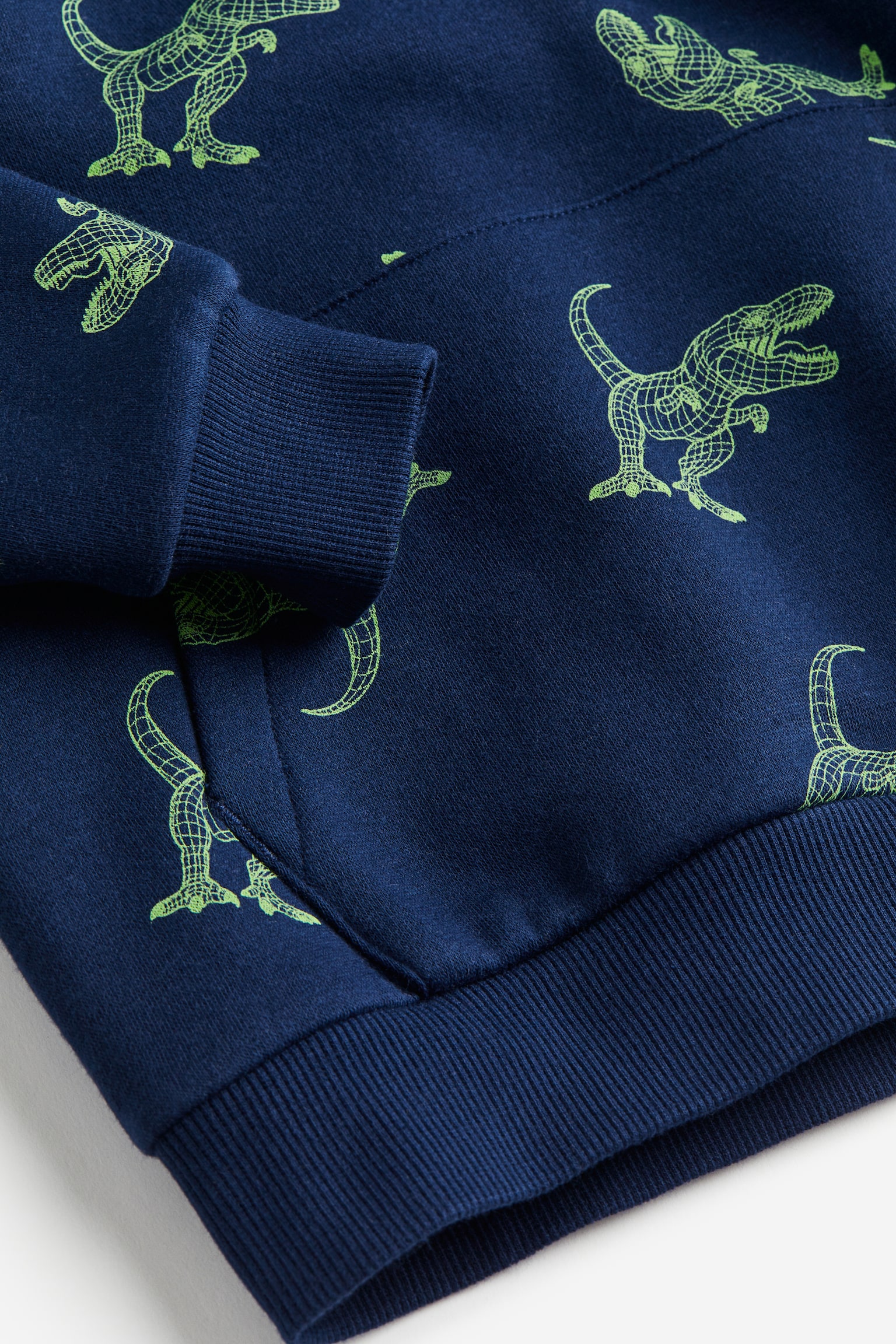 Hoodie - Dark blue/Dinosaurs/Black/Dinosaurs/Black/Block colour/White/Black stripe/Dusty green/Dinosaurs/Dark green/Dinosaurs/Dark green/Block colour/Dark blue/Dark brown/Block colour - 2