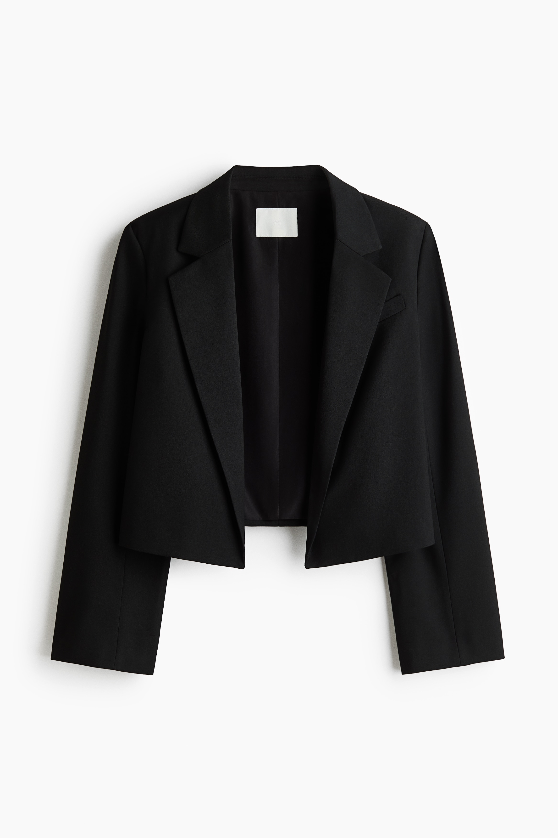 Cropped throw-on blazer