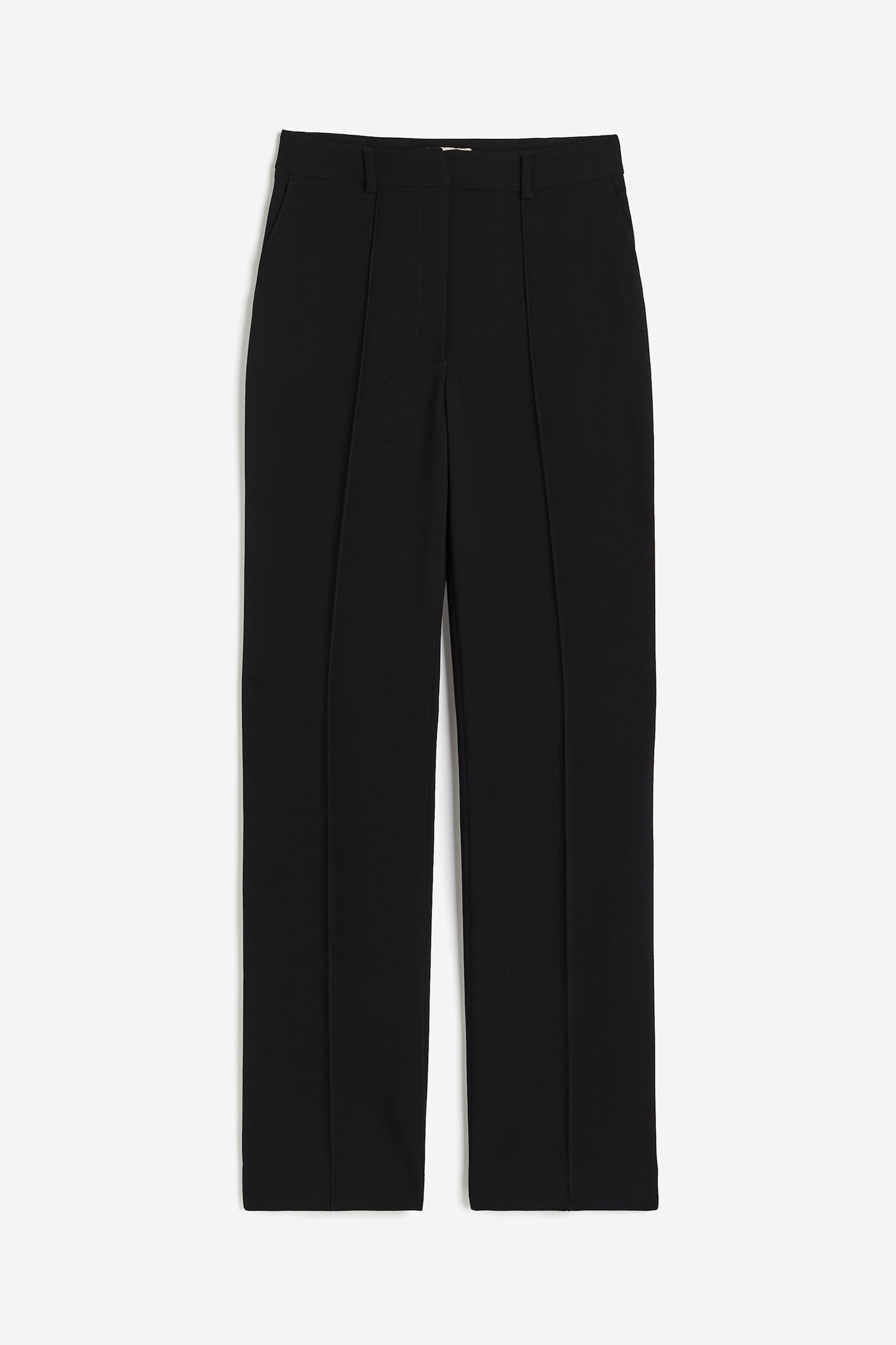 Wool-blend trousers - Black - 1