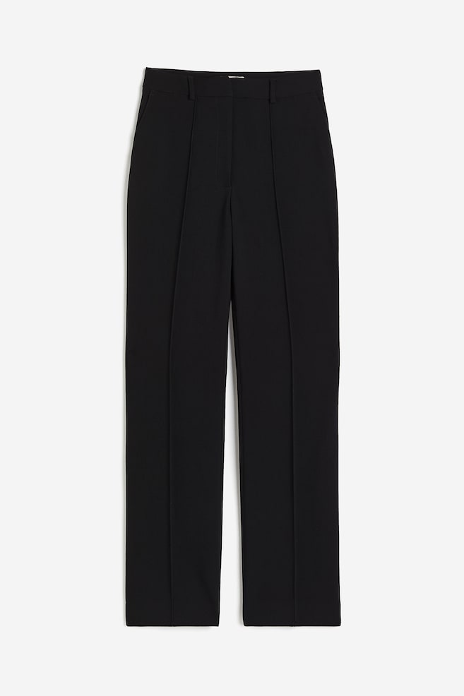 Wool-blend trousers - Black - 2