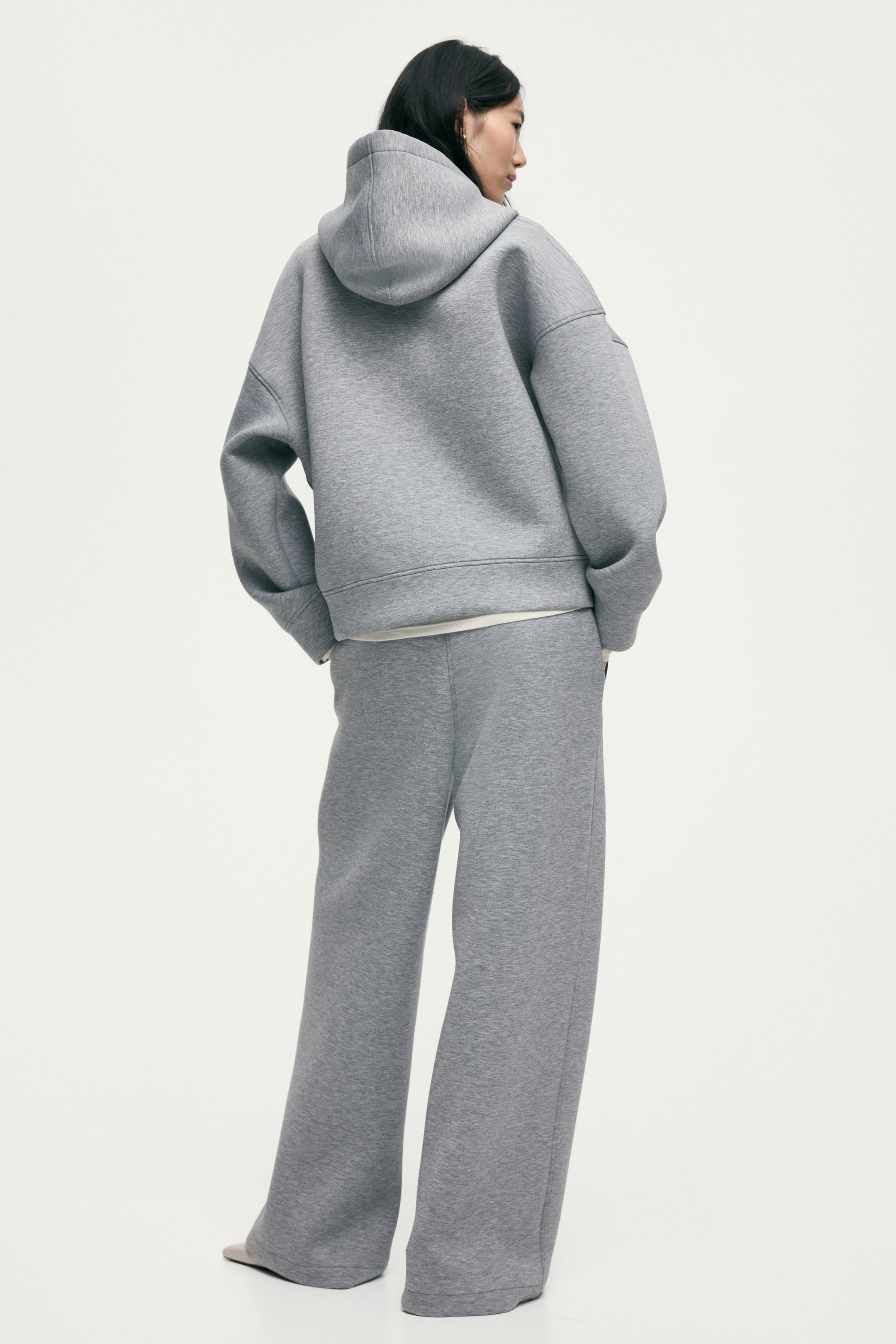 View larger image: Scuba zip-through hoodie - Grey marl - Ladies | H&M 5