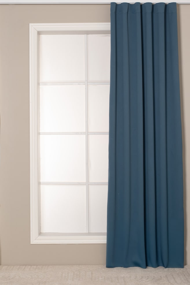 Lot De 1 Rideau Dokie - Bleu/Rouge Rouille/Beige/Violet/Gris Clair/Noir/Marron - 1