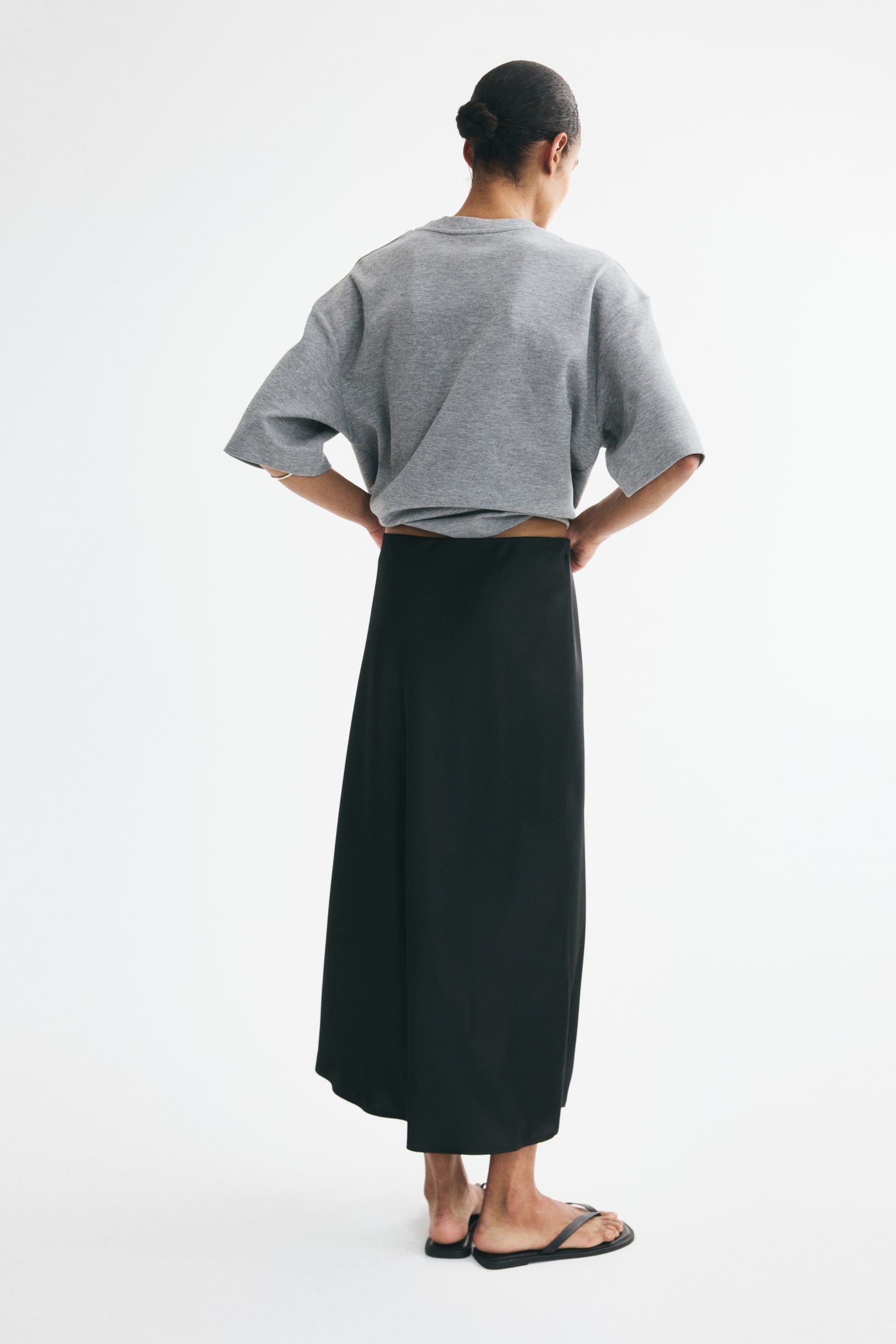 Женская юбка H&M Midi, цвет: Чёрный — фото 5
